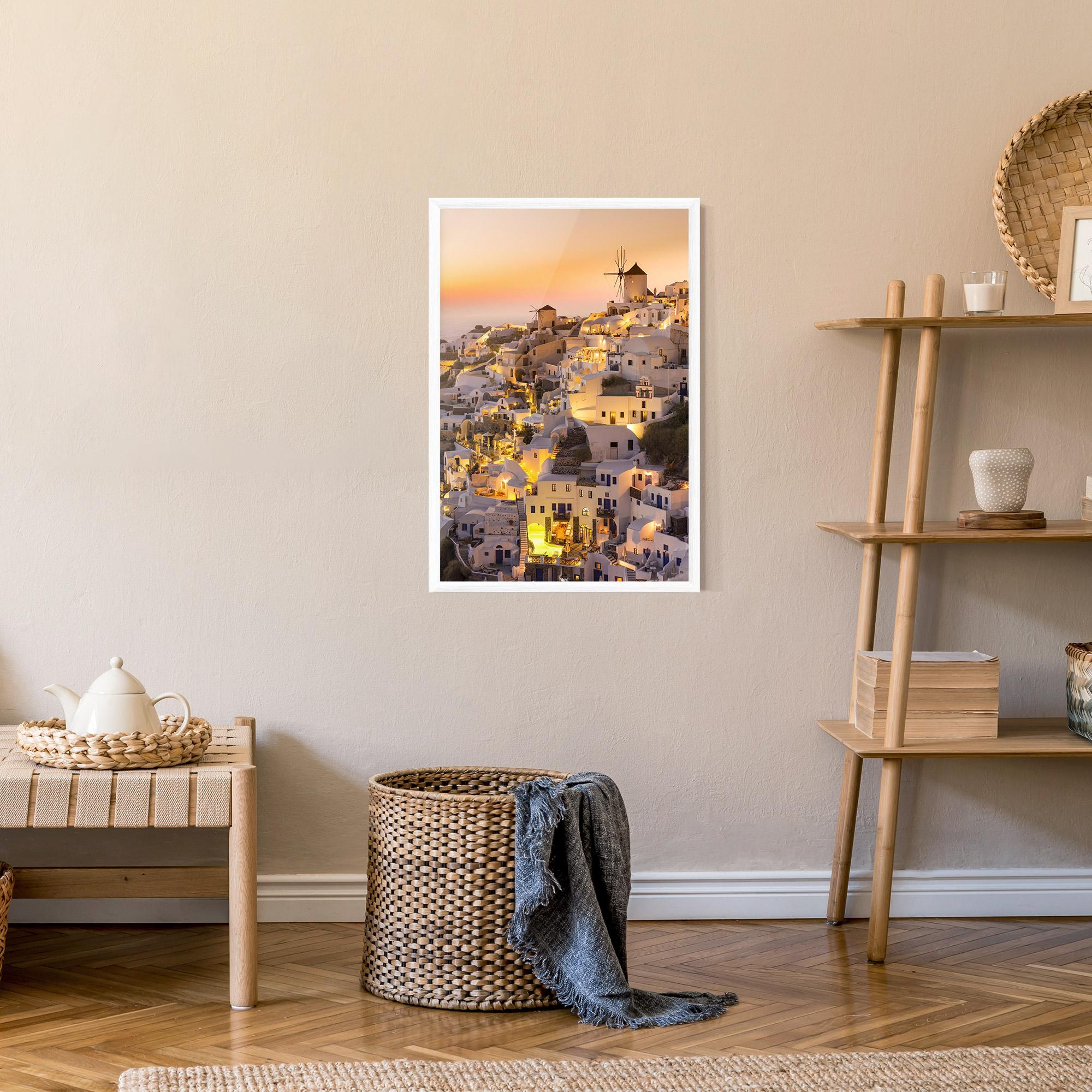 Poster Înrămat Santorini Greece mockup 9