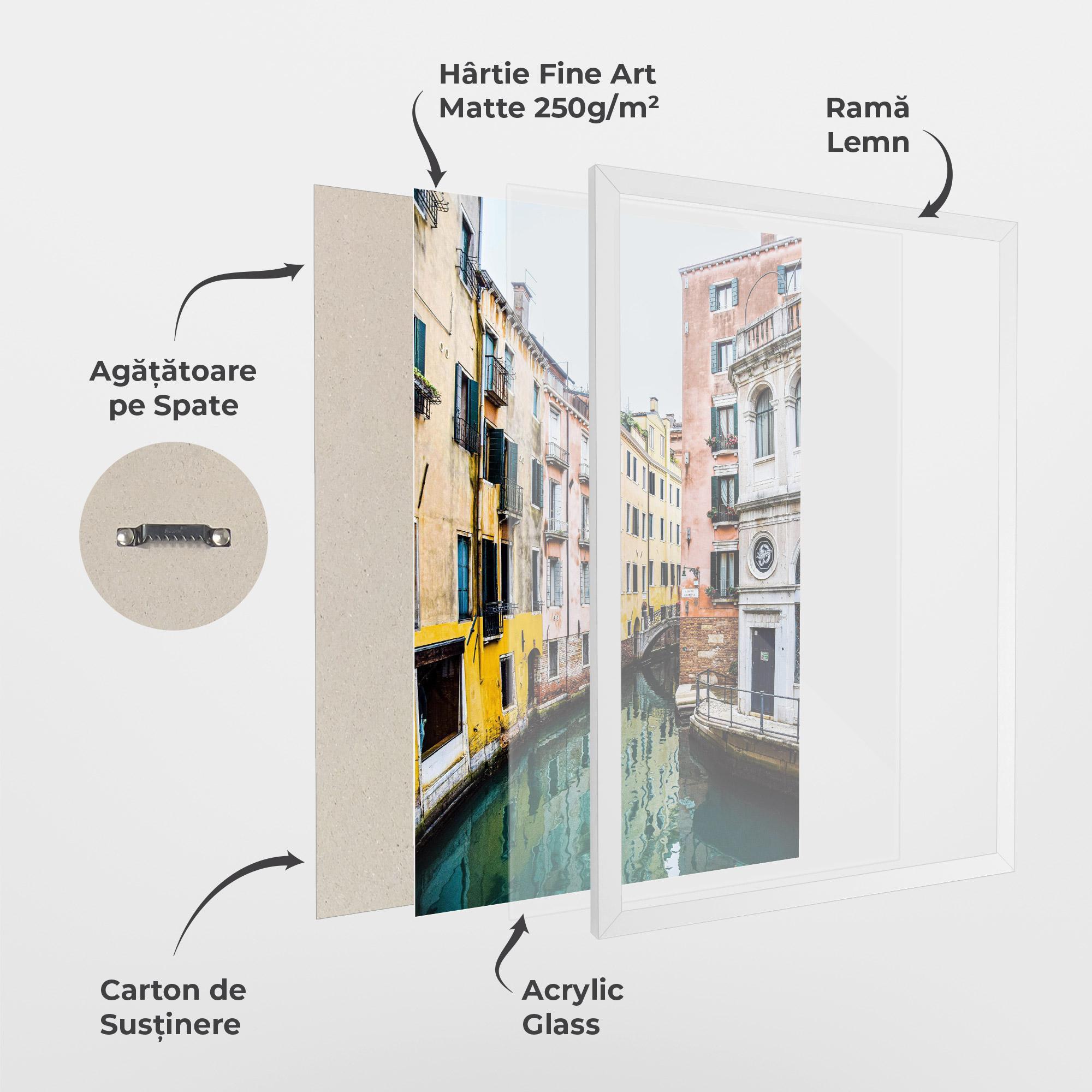 Poster Înrămat Colorful Water Building mockup 1