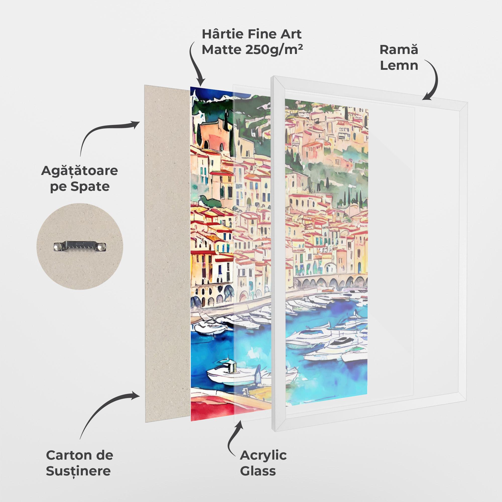 Poster Înrămat French City mockup 1