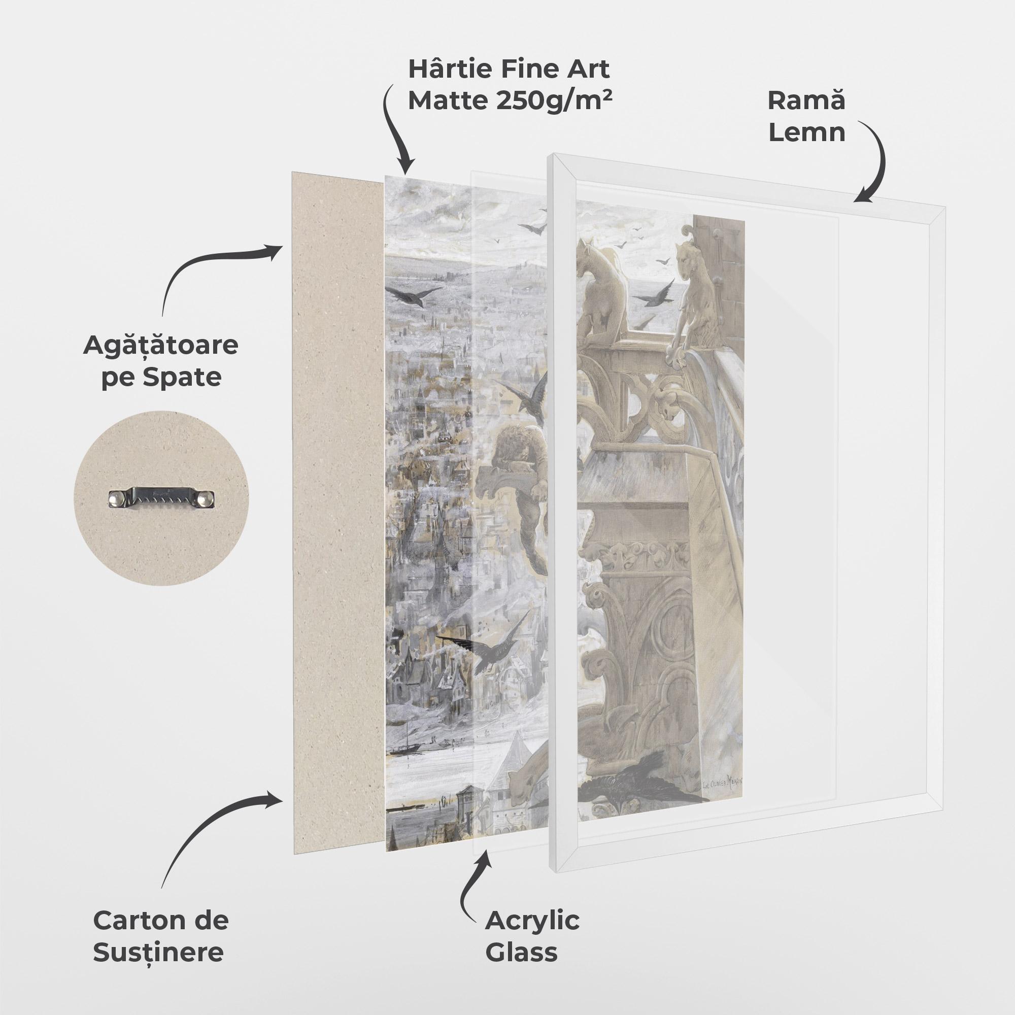 Poster Înrămat Notre Dame mockup 1