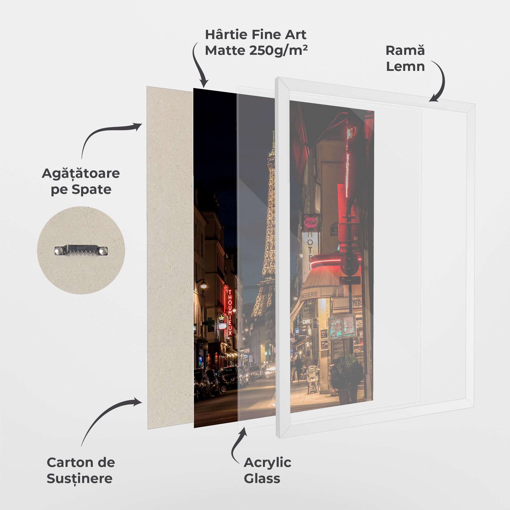 Poster Înrămat Paris Walk mockup 1