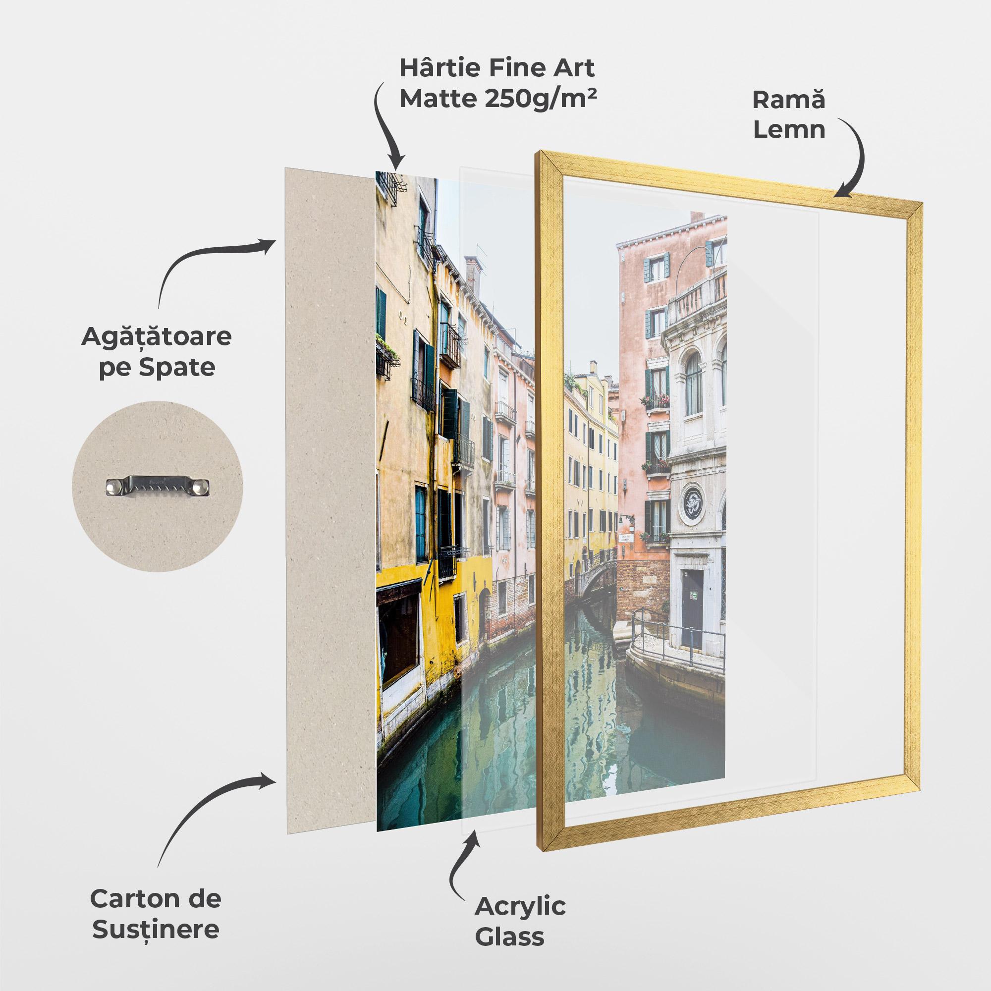 Poster Înrămat Colorful Water Building mockup 1