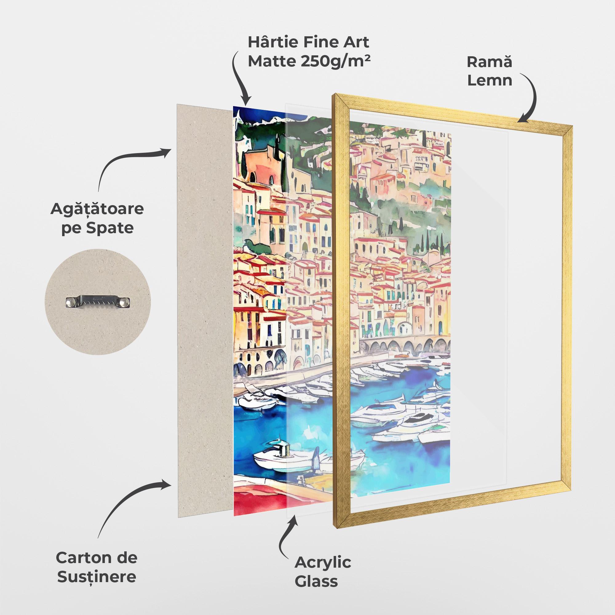 Poster Înrămat French City mockup 1