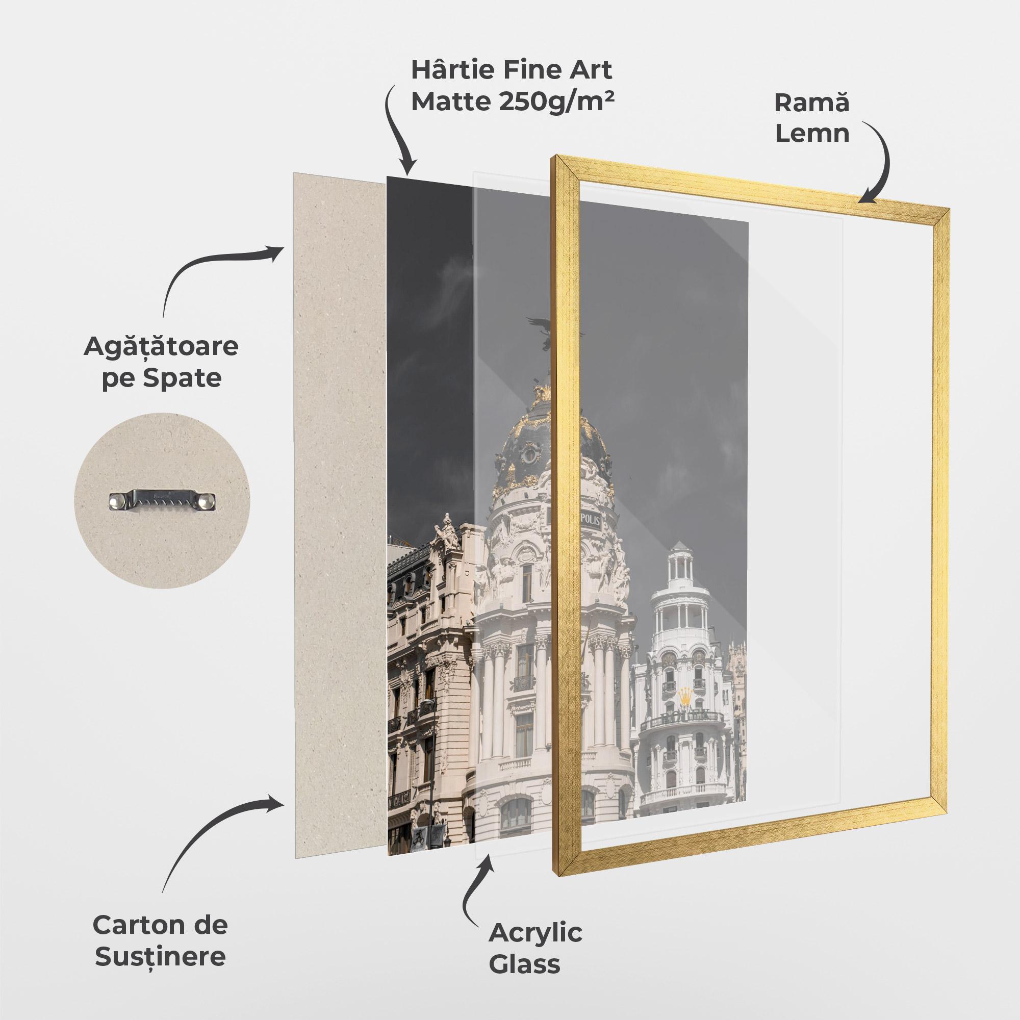 Poster Înrămat Metropolis Building mockup 1