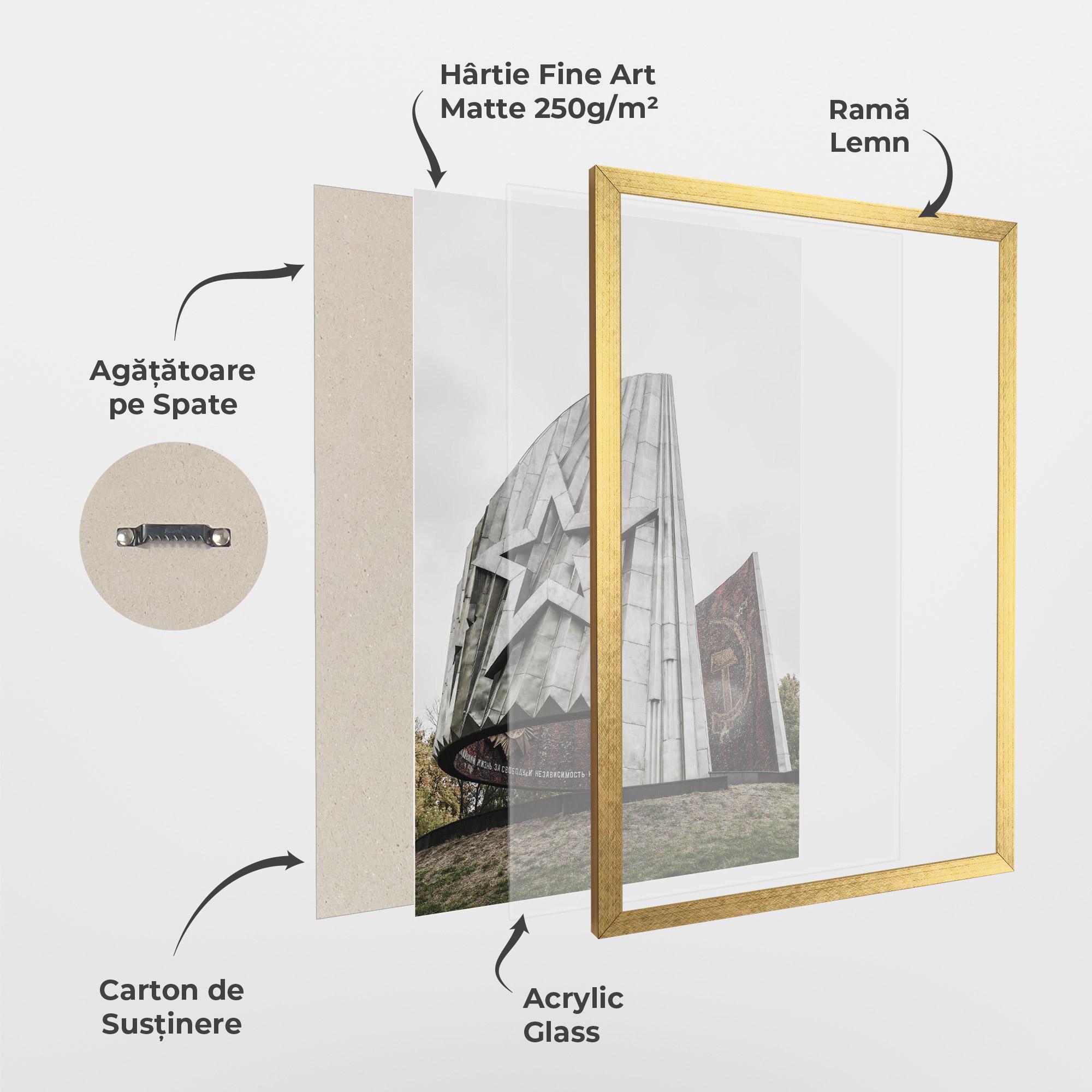 Poster Înrămat Monument Of Glory mockup 1