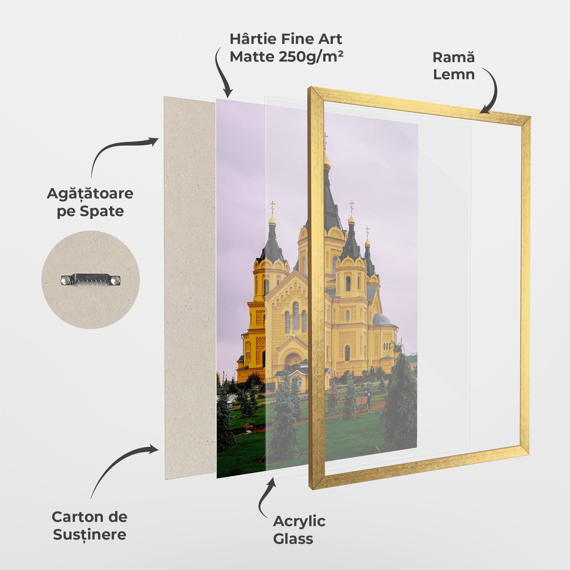 Poster Înrămat Nevsky Cathedral mockup 1