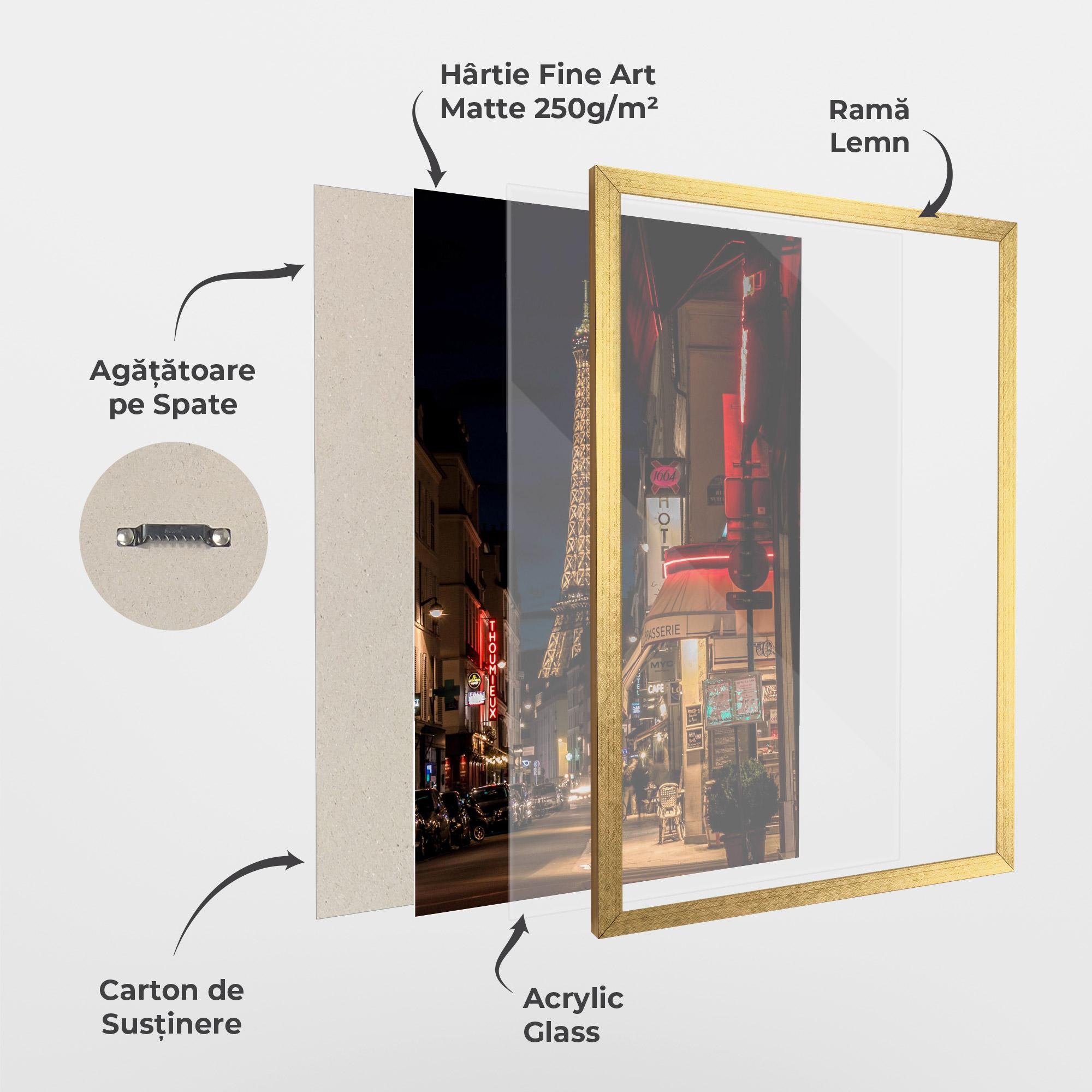 Poster Înrămat Paris Walk mockup 1