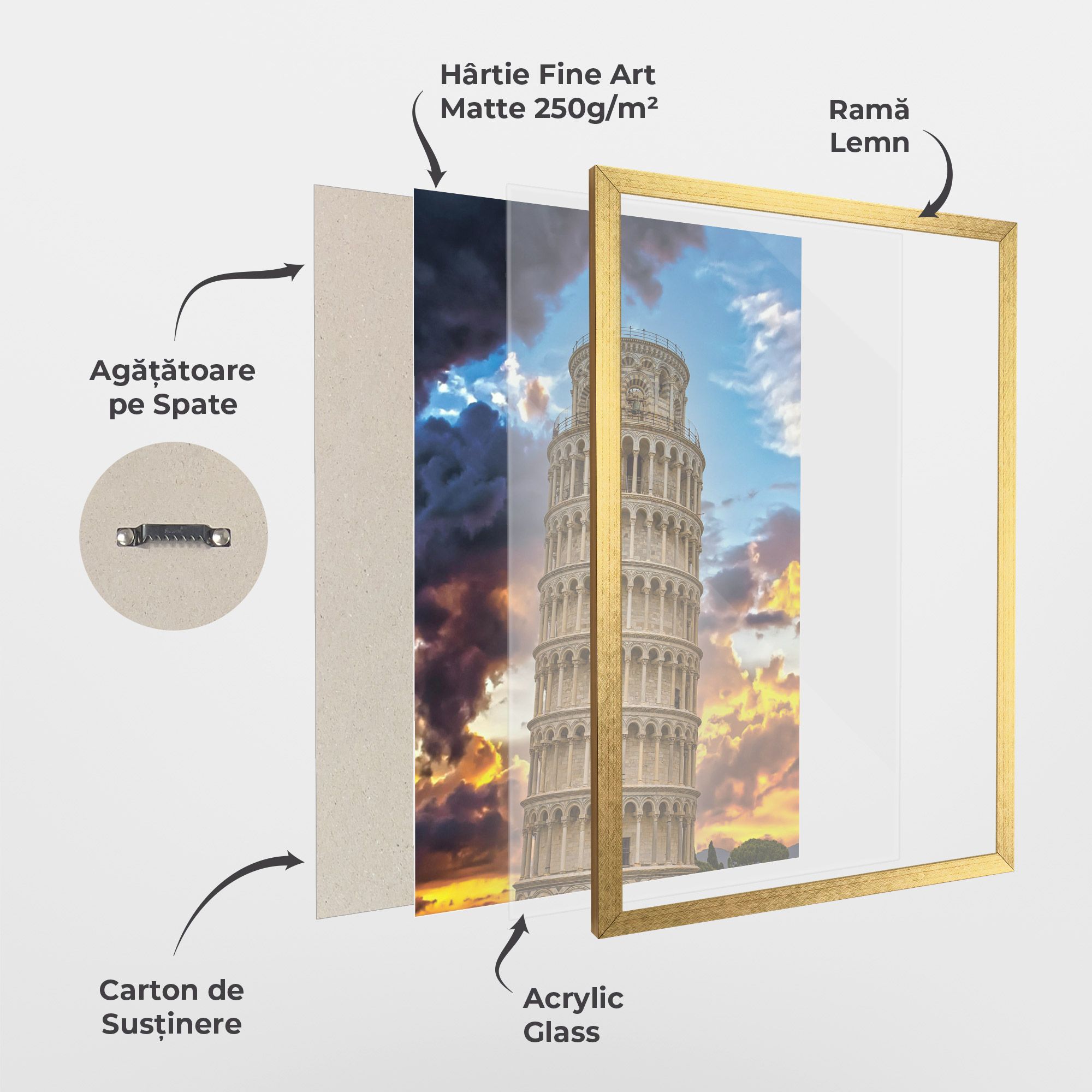 Tower Of Pisa Sunset mockup 1