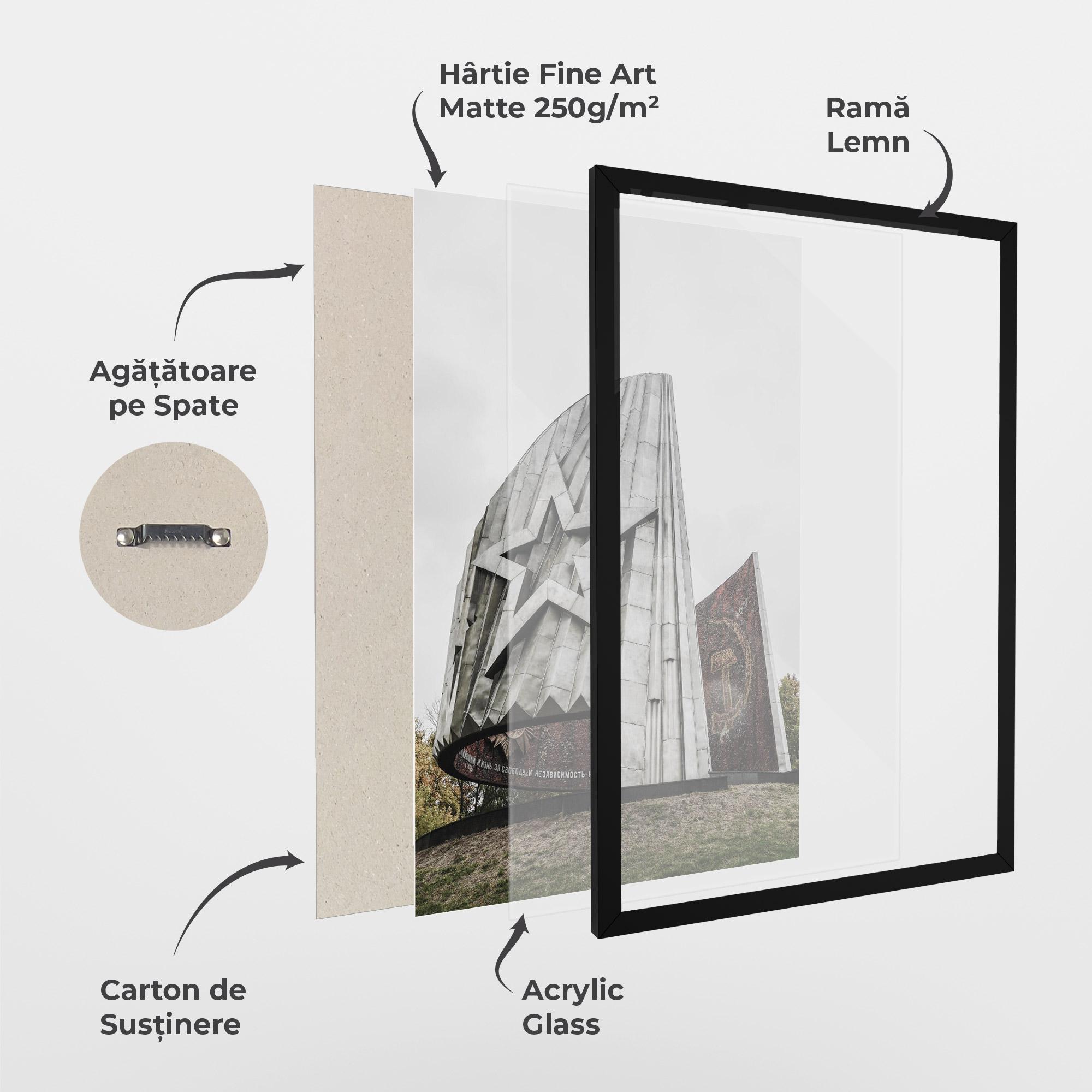 Poster Înrămat Monument Of Glory mockup 1