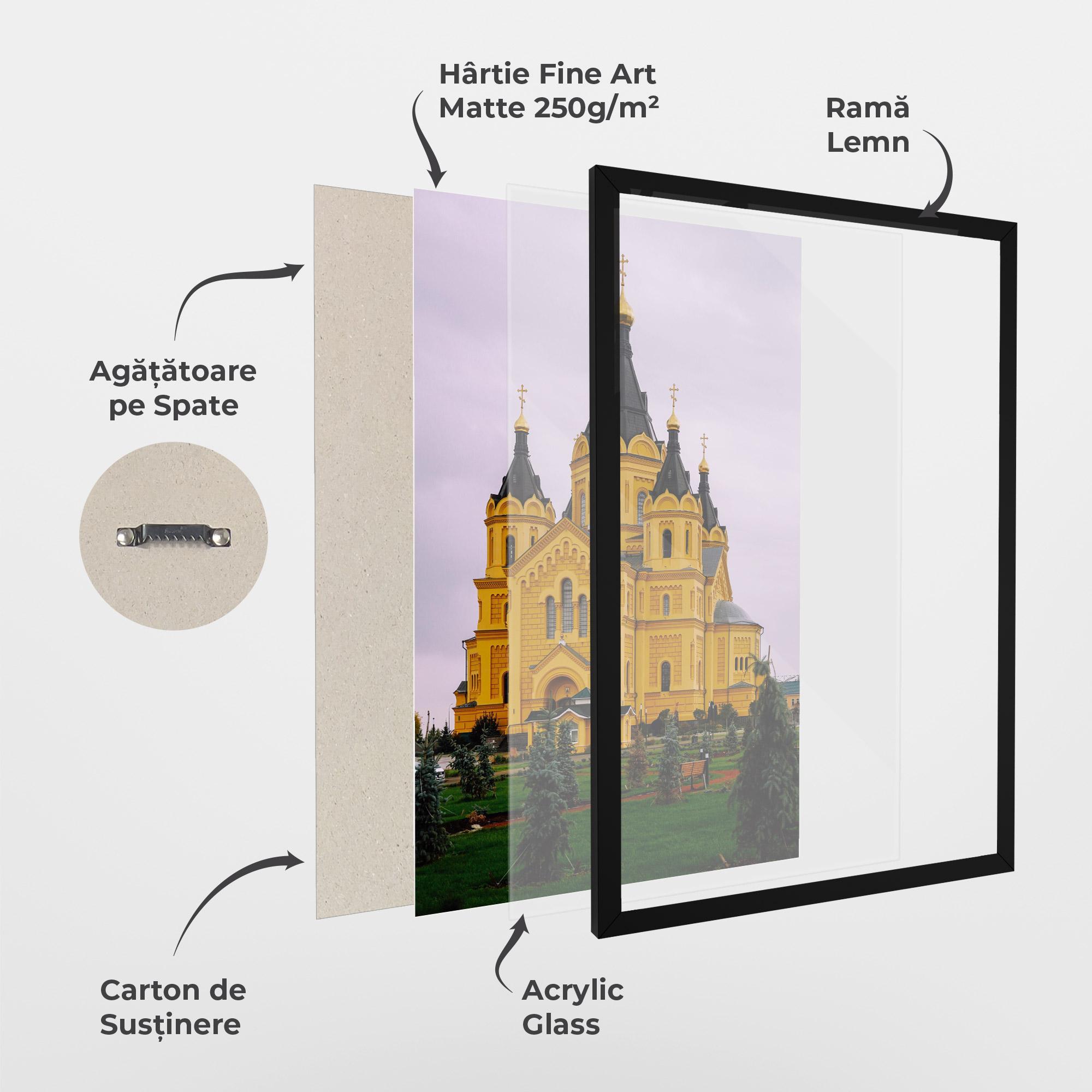 Poster Înrămat Nevsky Cathedral mockup 1