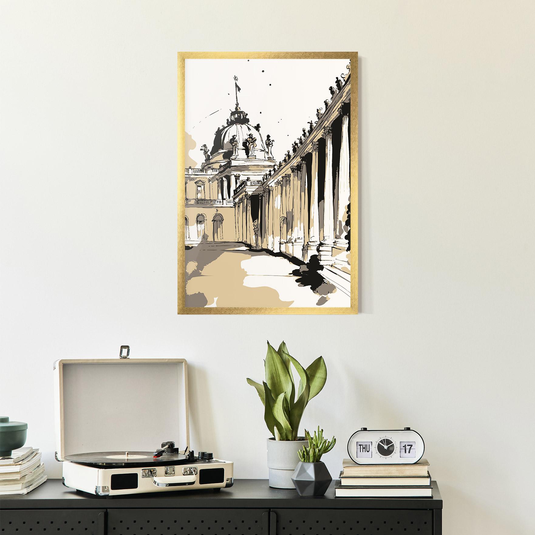 Poster Înrămat Art Palace Of Versailles mockup 2