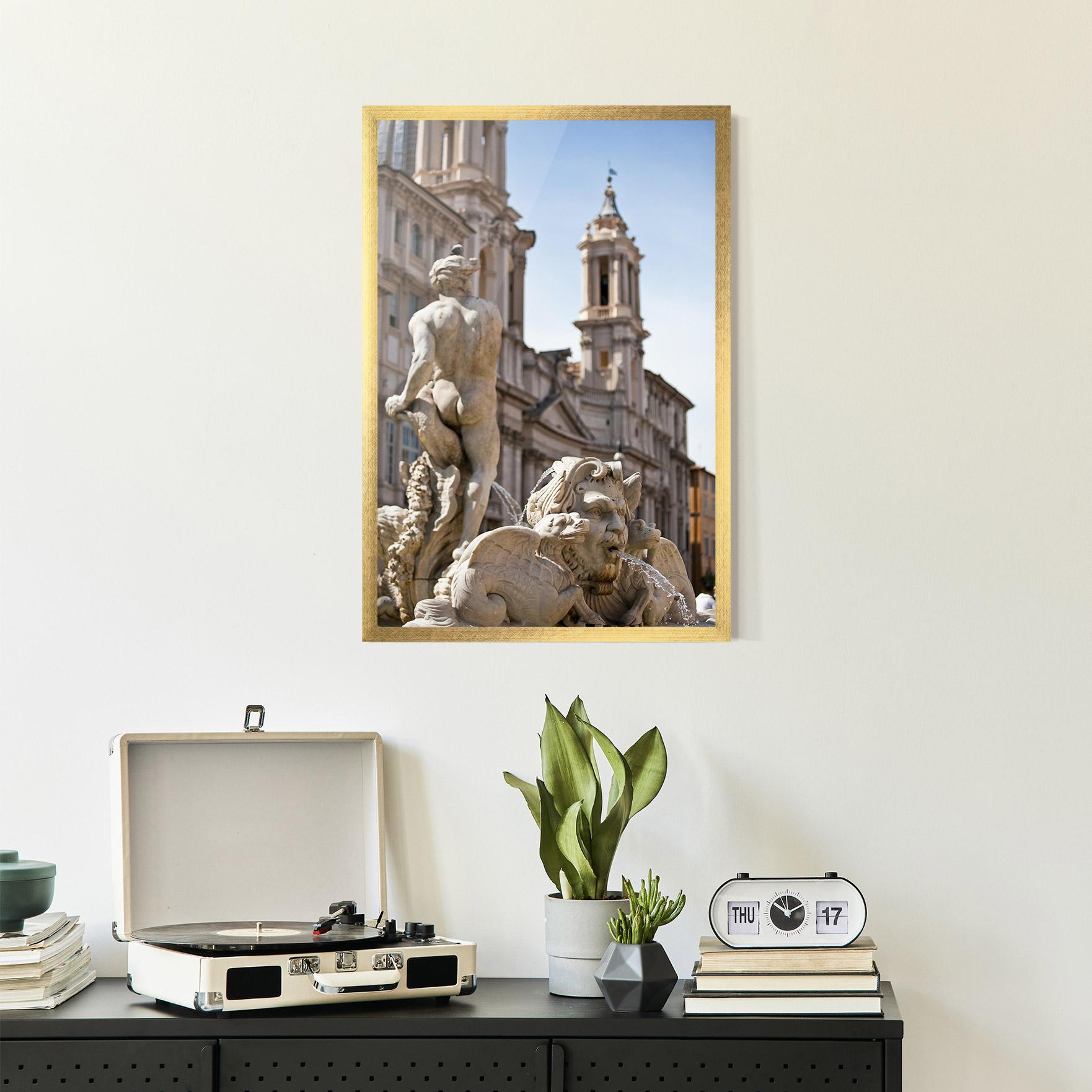 Poster Înrămat Baroque Statue Italy mockup 2
