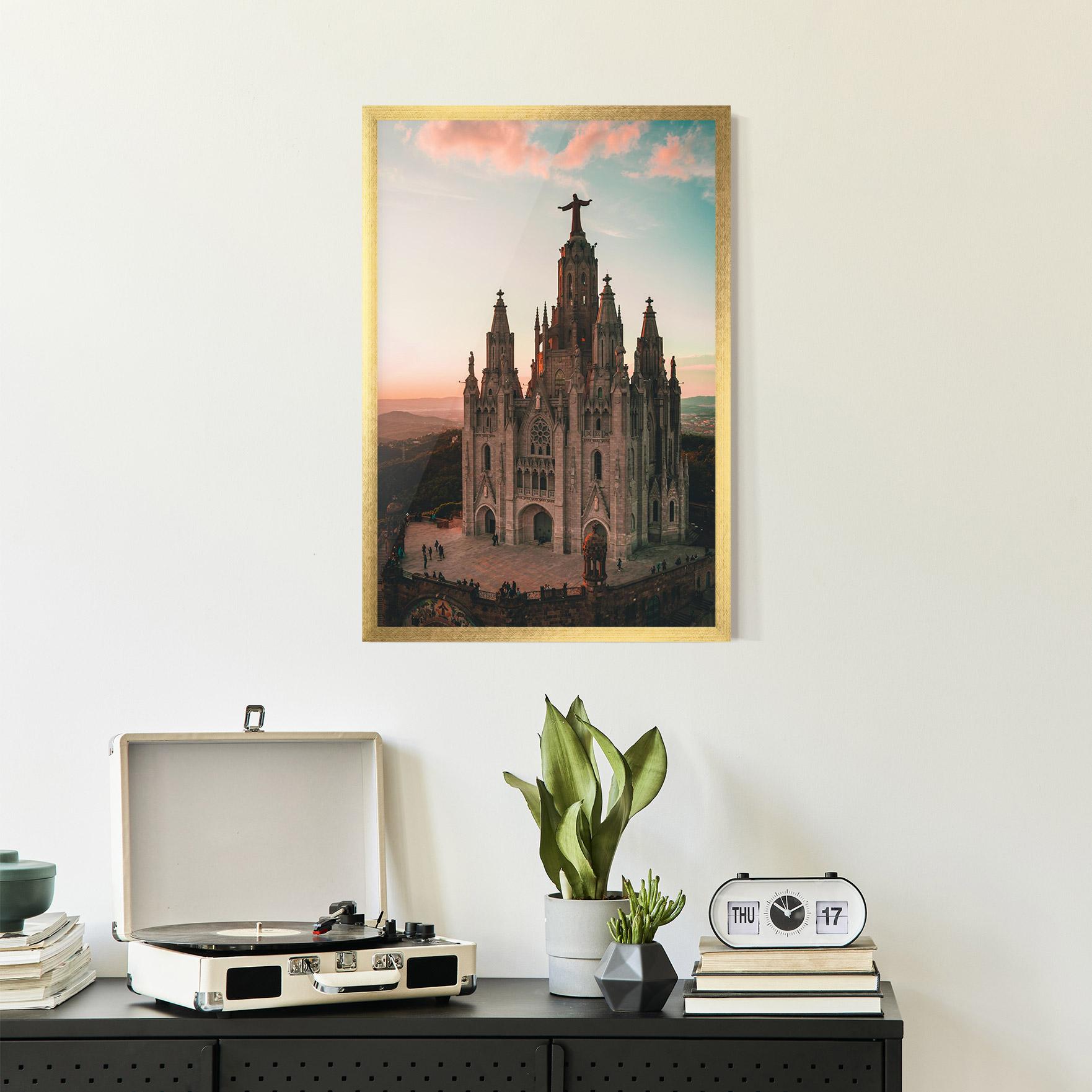 Poster Înrămat Tibidabo Barcelona mockup 2