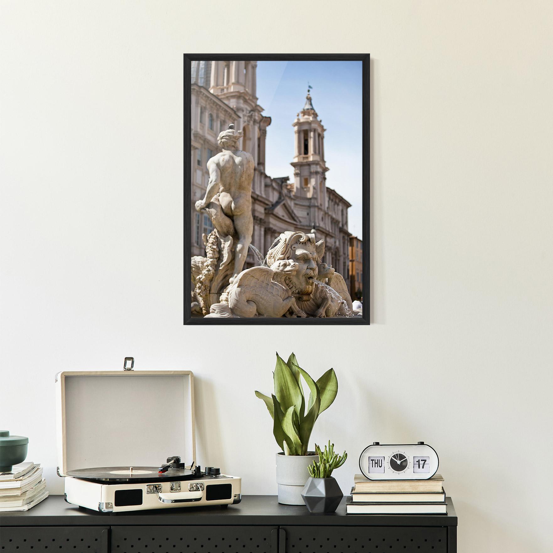 Poster Înrămat Baroque Statue Italy mockup 2