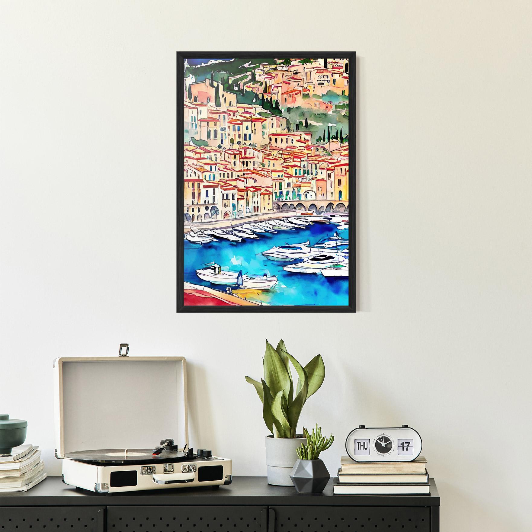 Poster Înrămat French City mockup 2