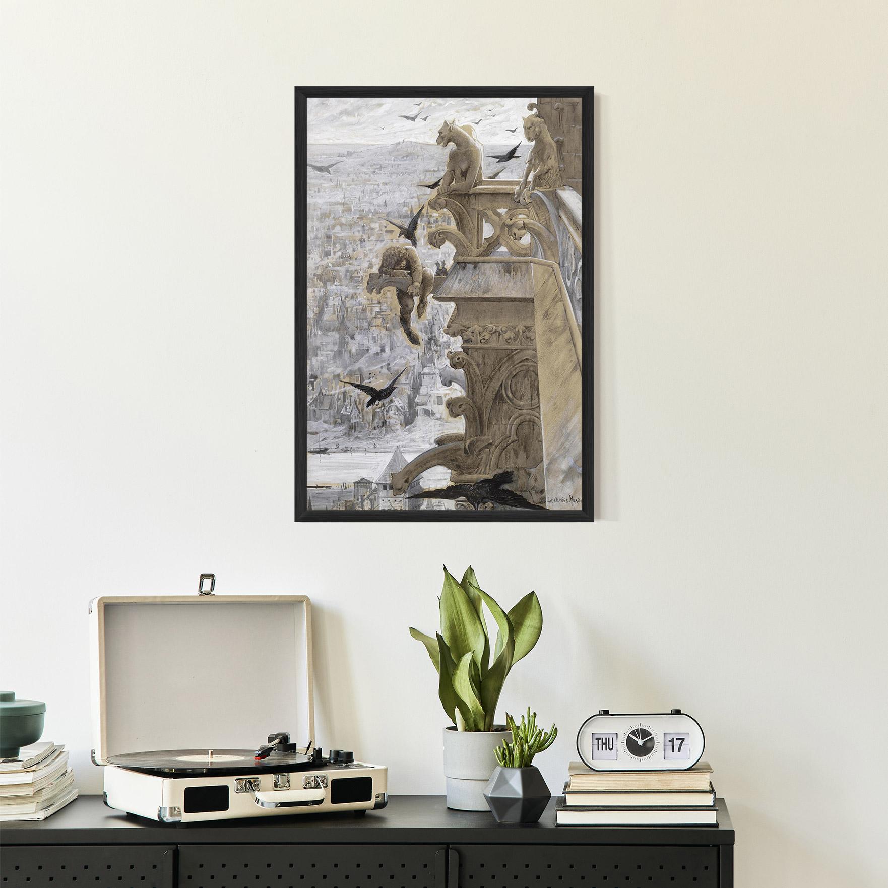 Poster Înrămat Notre Dame mockup 2