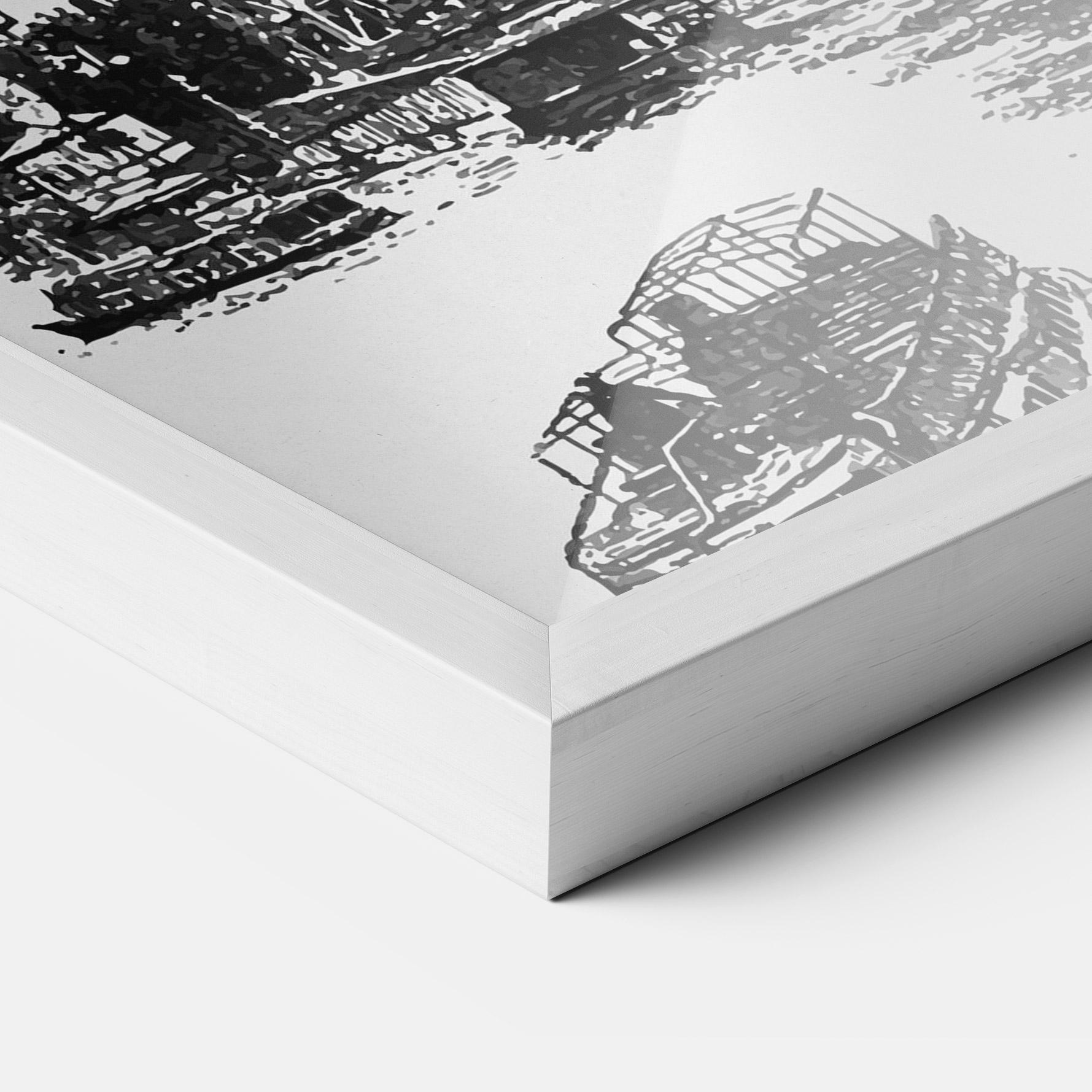 Poster Înrămat Eiffel Tower Drawing mockup 3