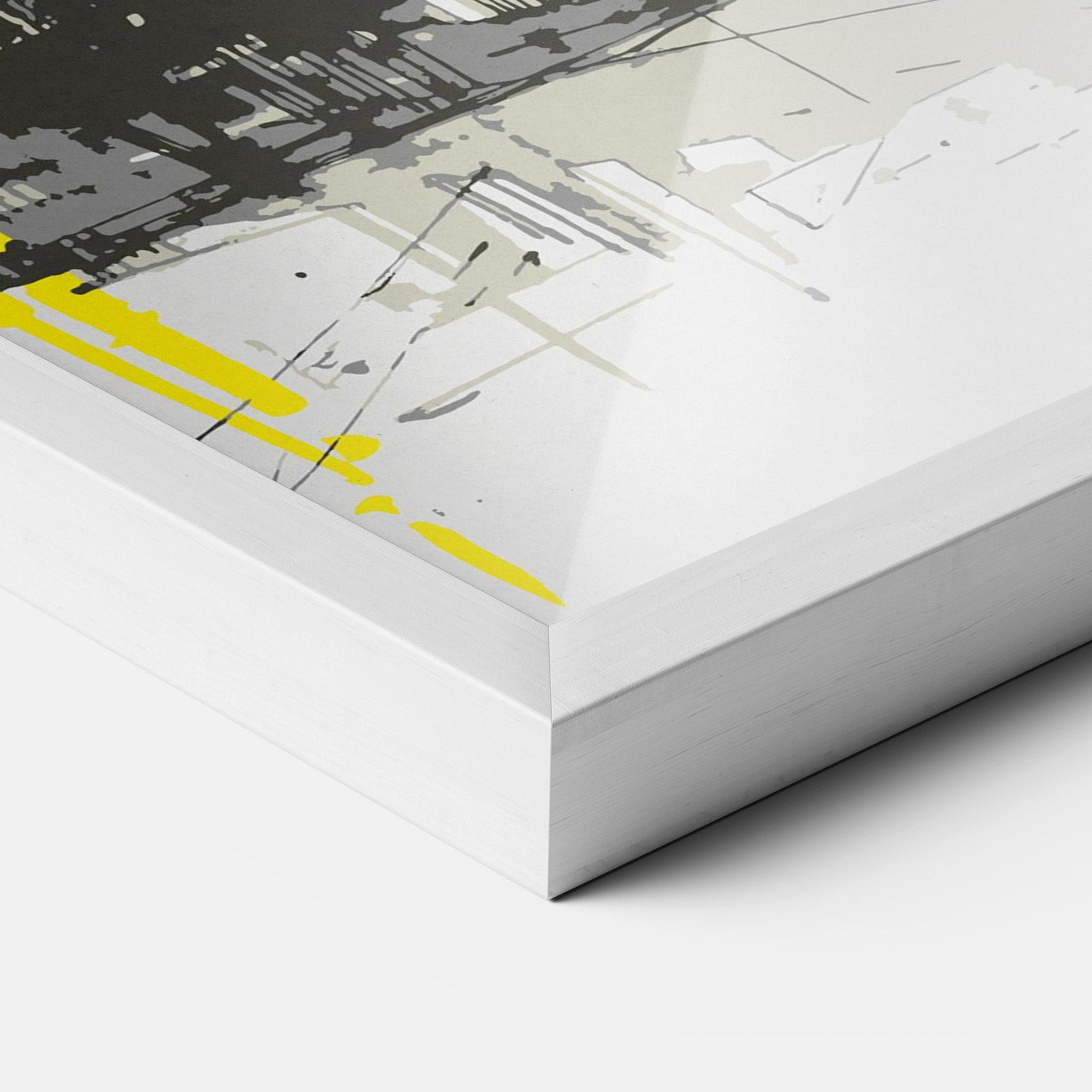 Poster Înrămat Yellow Colosseum mockup 3