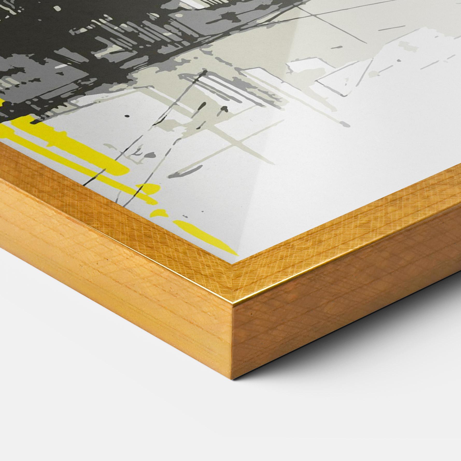 Poster Înrămat Yellow Colosseum mockup 3