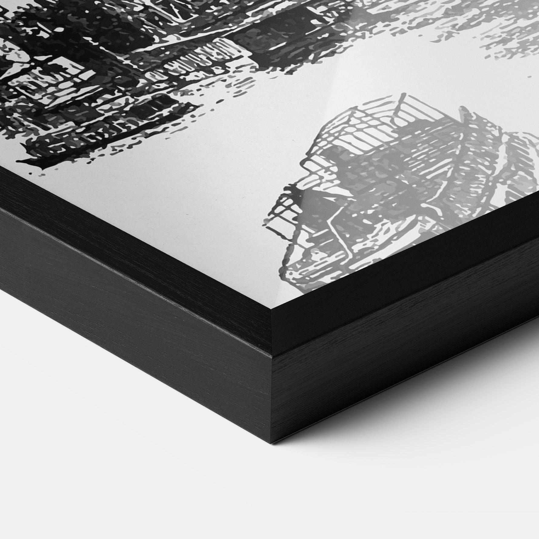 Poster Înrămat Eiffel Tower Drawing mockup 3