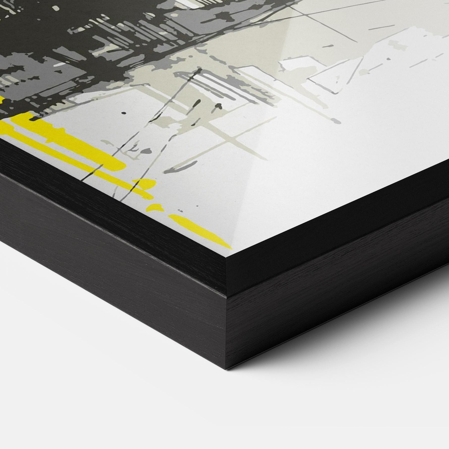 Poster Înrămat Yellow Colosseum mockup 3