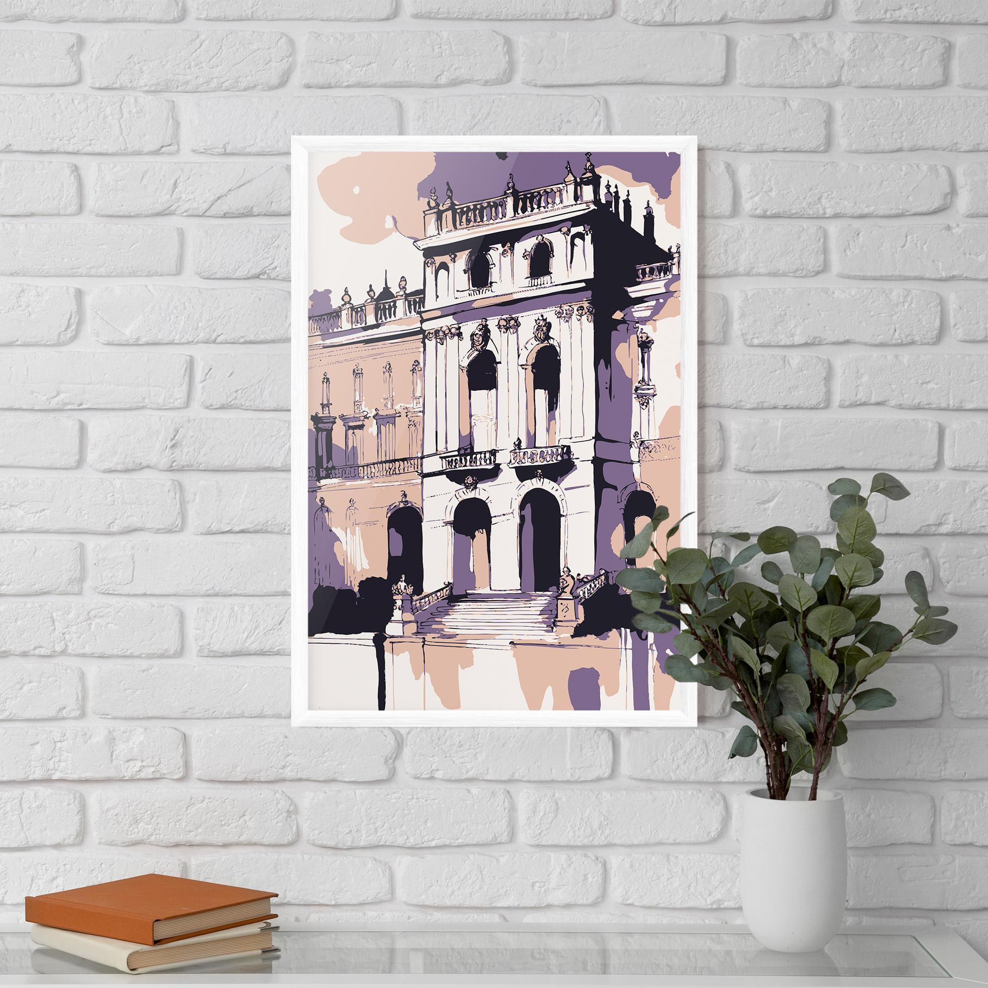 Poster Înrămat Palace Of Versailles Art mockup 5