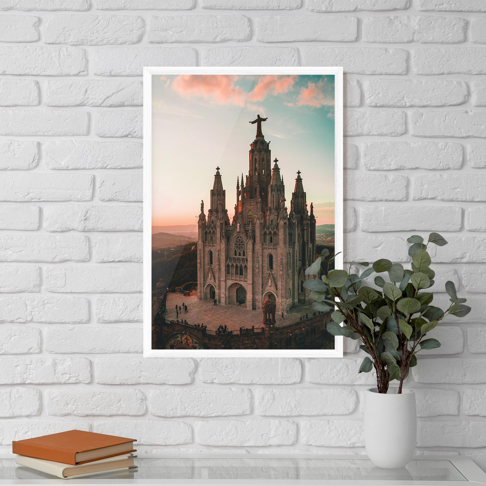 Poster Înrămat Tibidabo Barcelona mockup 5