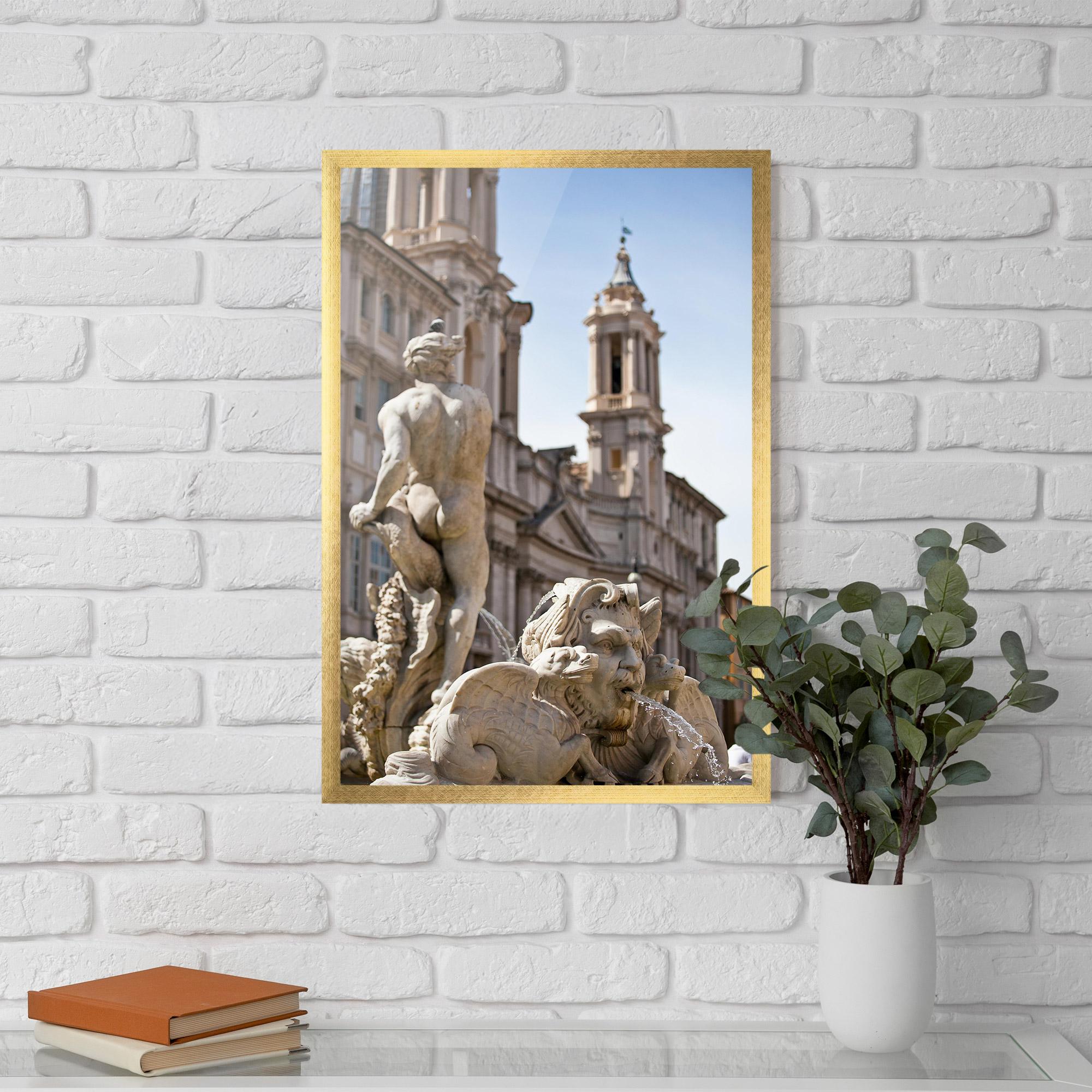 Poster Înrămat Baroque Statue Italy mockup 5