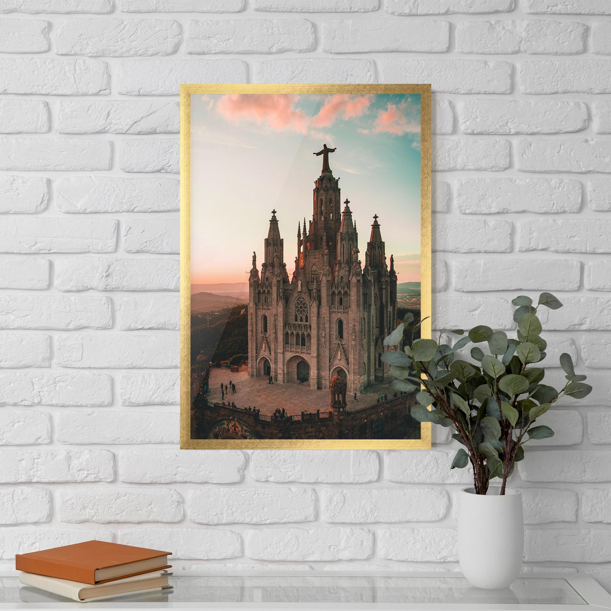 Poster Înrămat Tibidabo Barcelona mockup 5