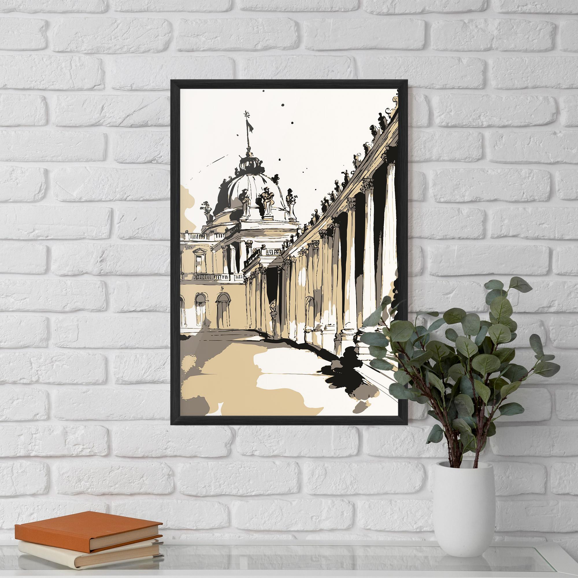 Poster Înrămat Art Palace Of Versailles mockup 5