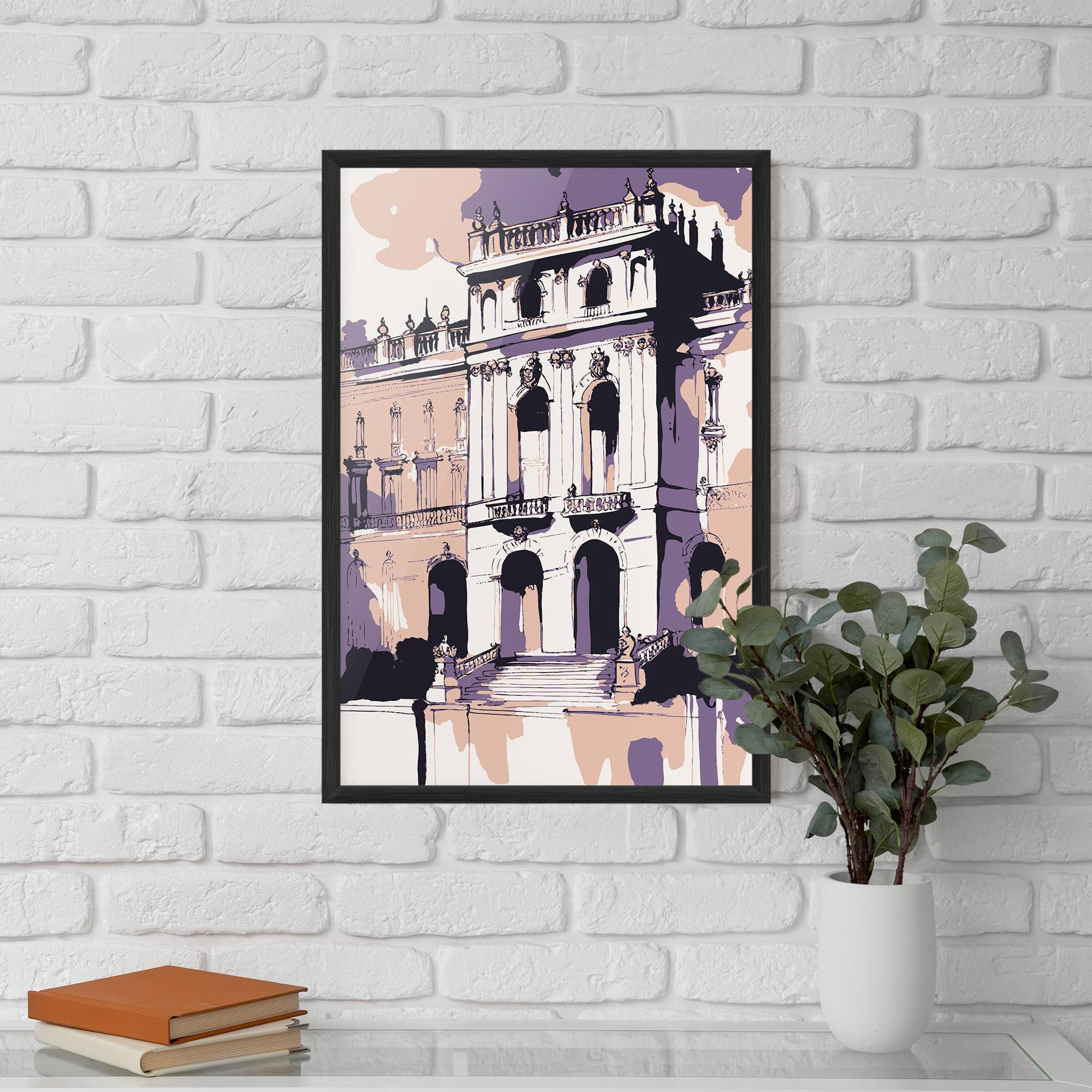 Poster Înrămat Palace Of Versailles Art mockup 5