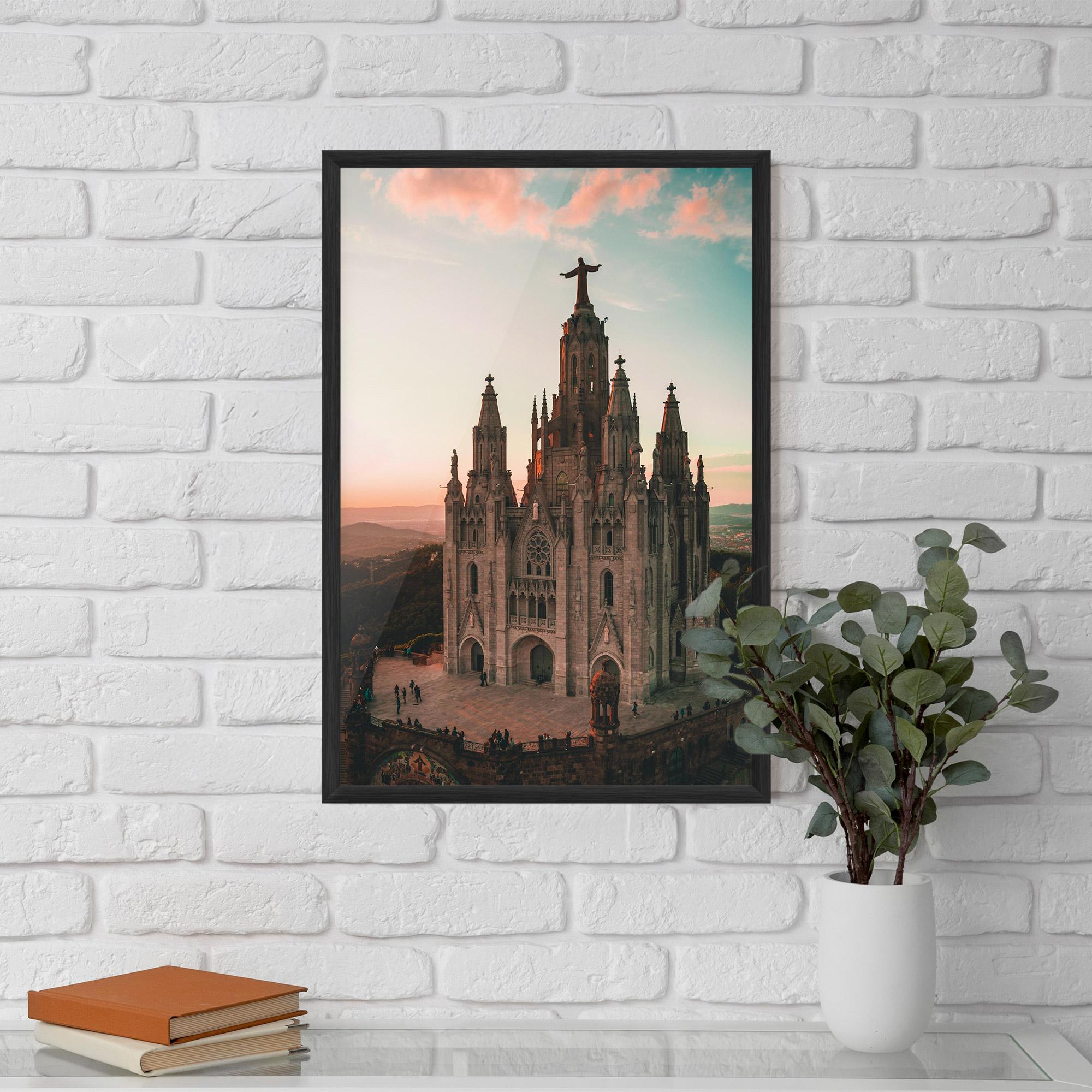 Poster Înrămat Tibidabo Barcelona mockup 5