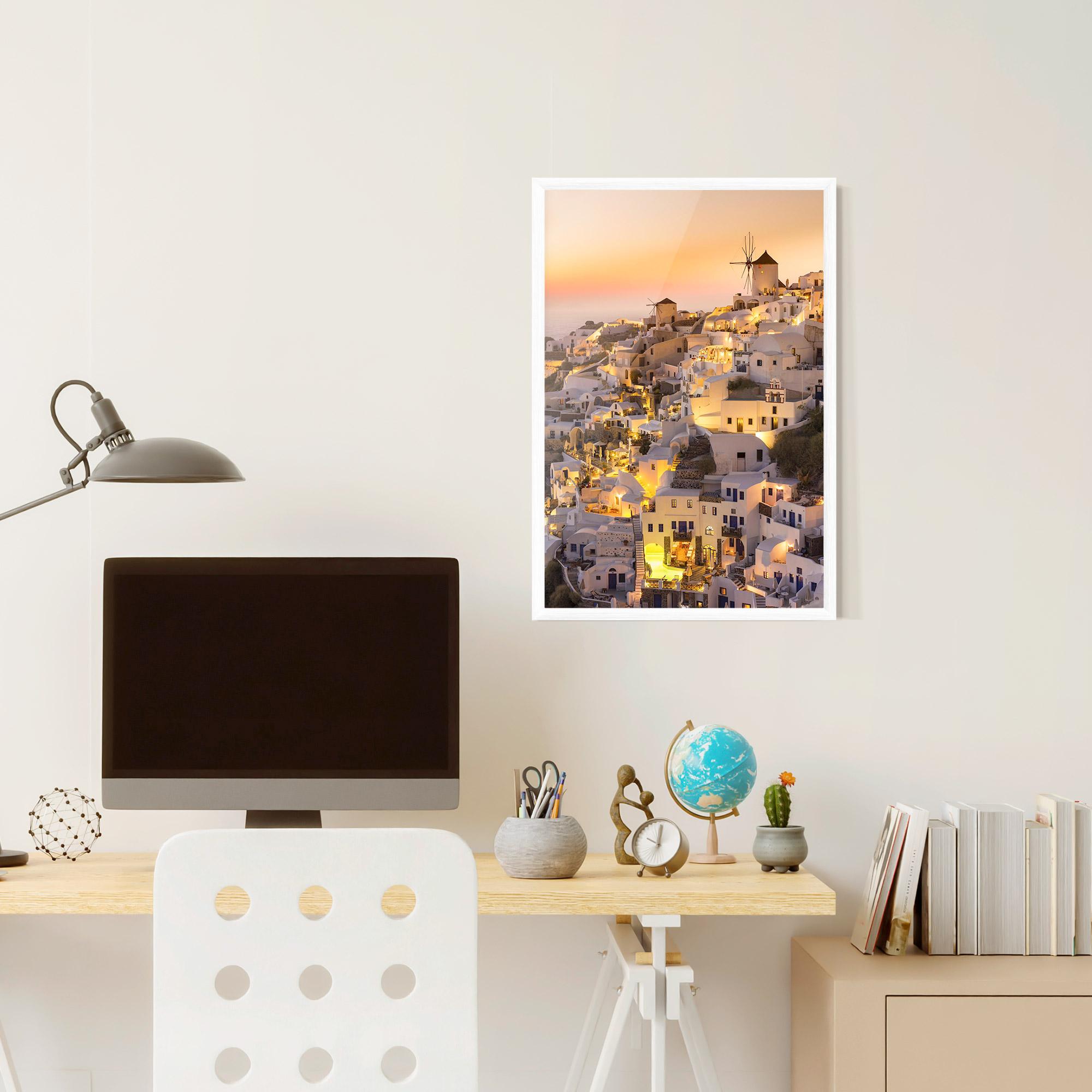 Poster Înrămat Santorini Greece mockup 6