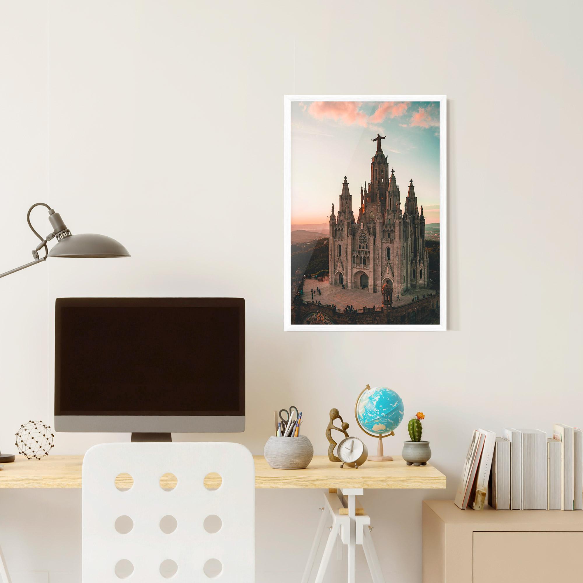 Poster Înrămat Tibidabo Barcelona mockup 6