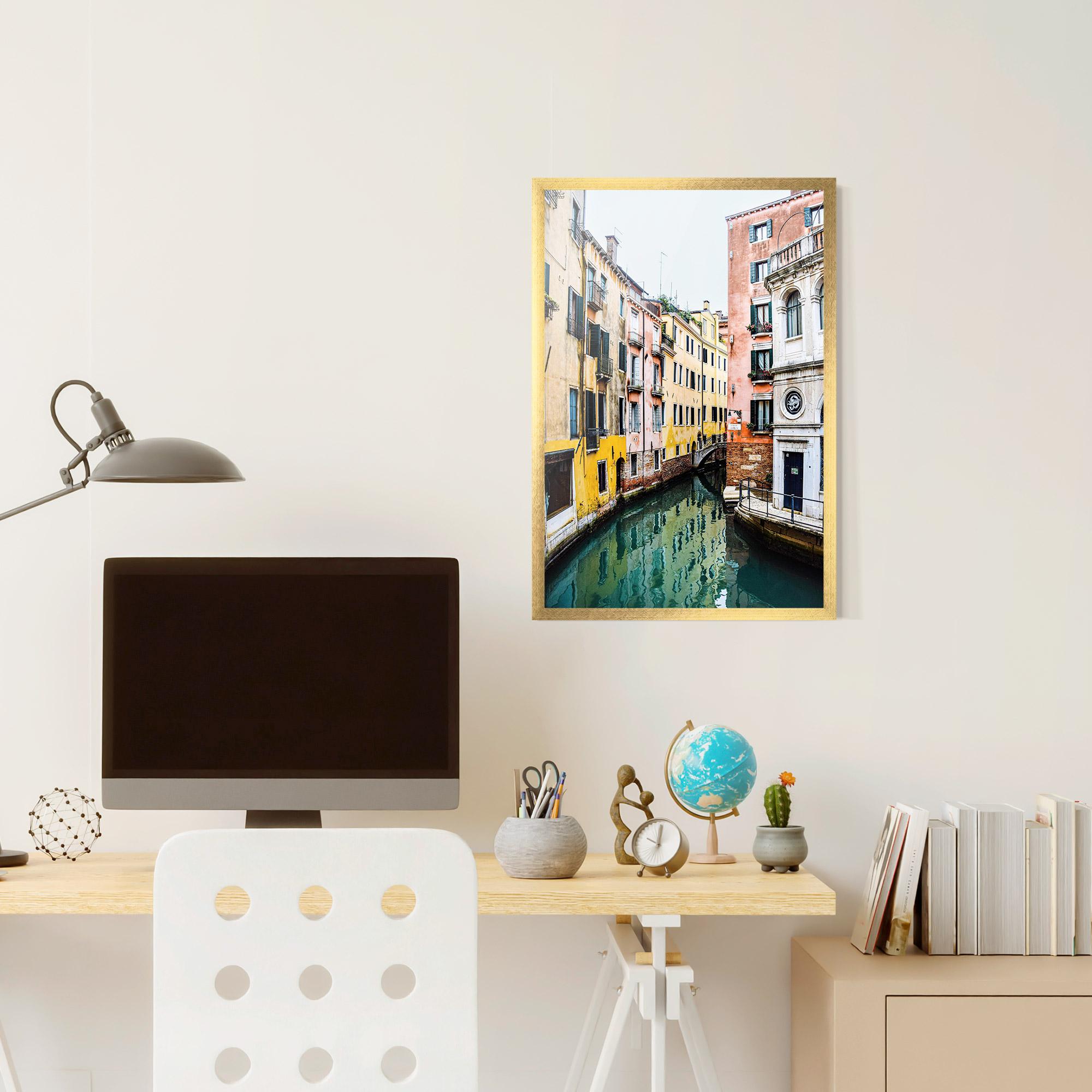 Poster Înrămat Colorful Water Building mockup 6