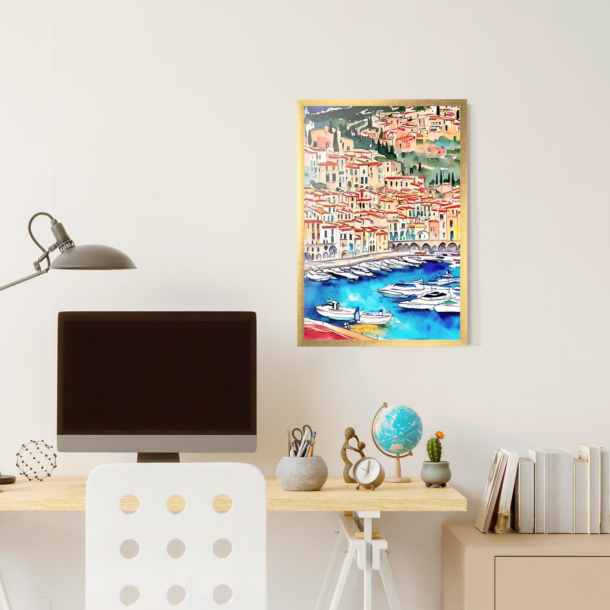 Poster Înrămat French City mockup 6