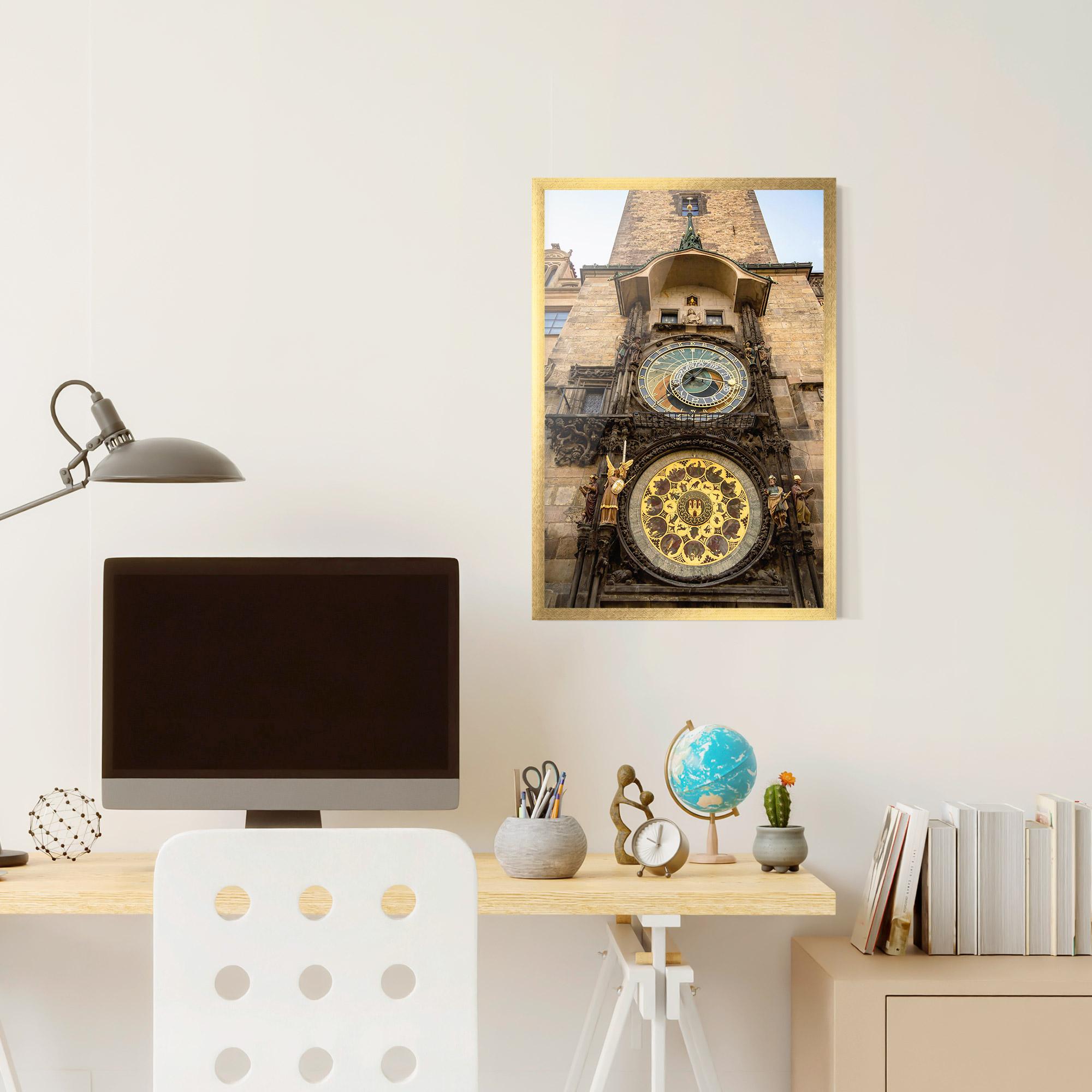 Poster Înrămat Prague Clock mockup 6