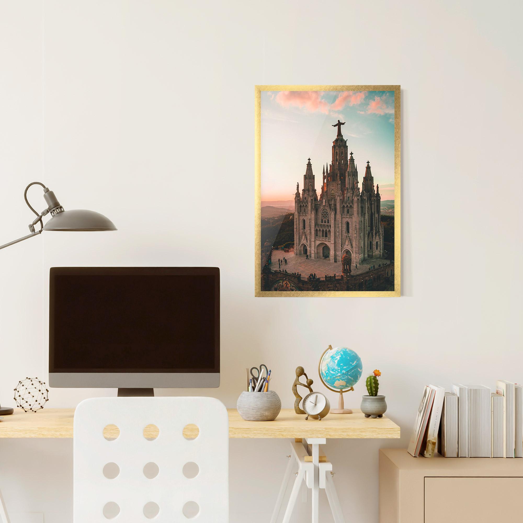 Poster Înrămat Tibidabo Barcelona mockup 6