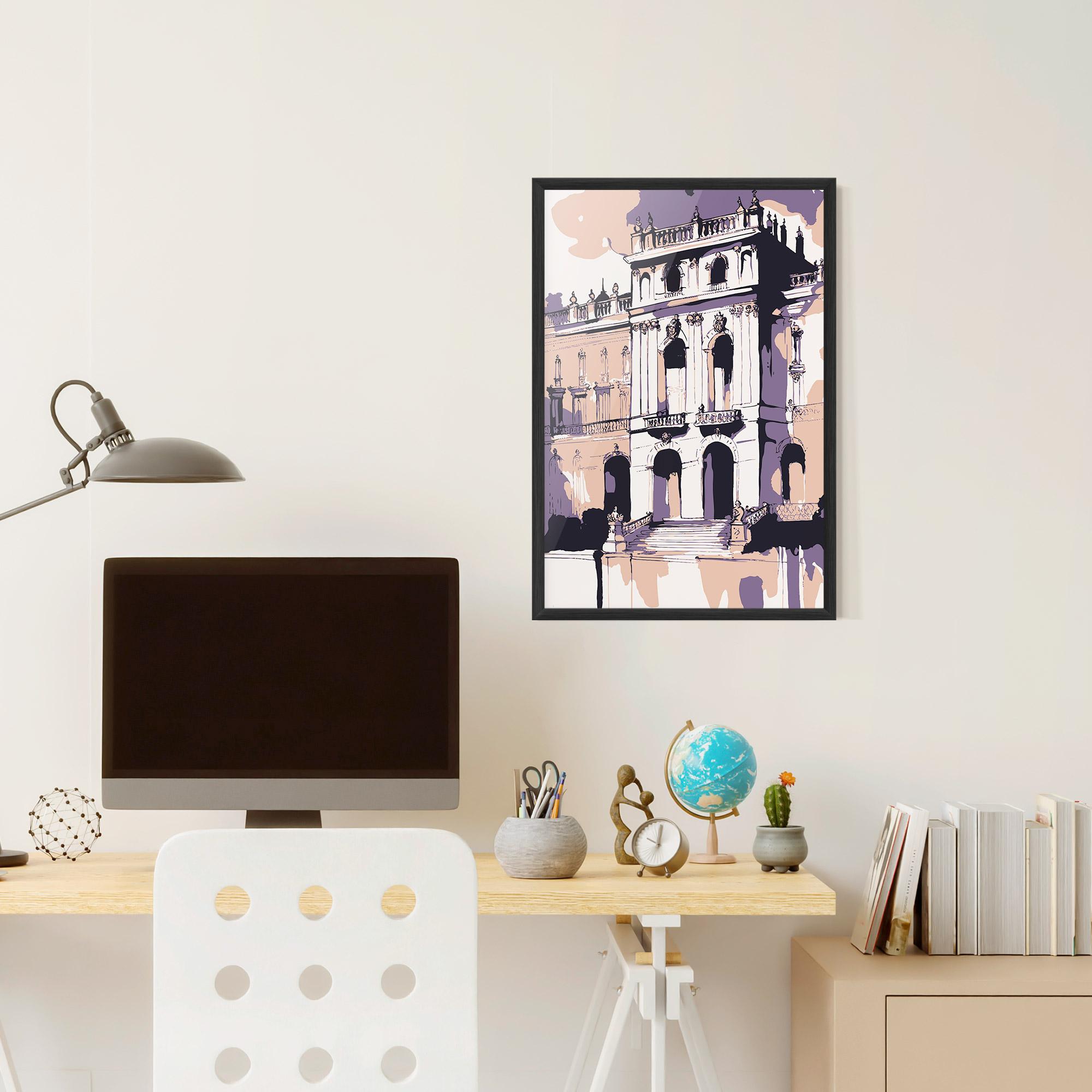 Poster Înrămat Palace Of Versailles Art mockup 6