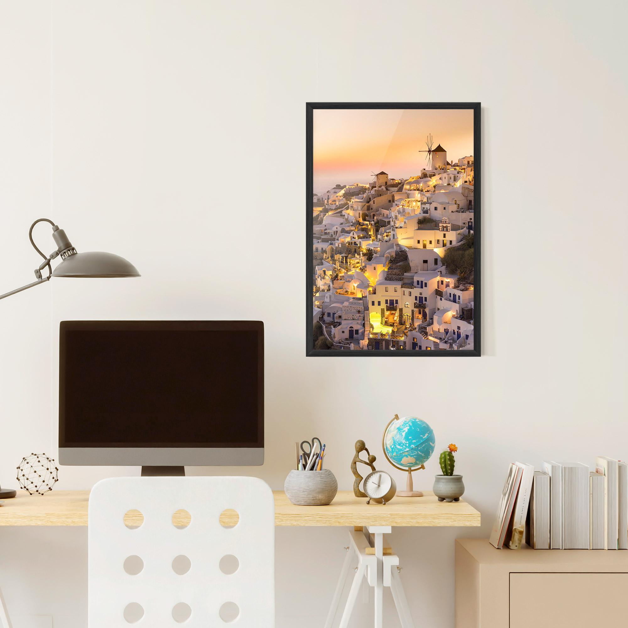 Poster Înrămat Santorini Greece mockup 6