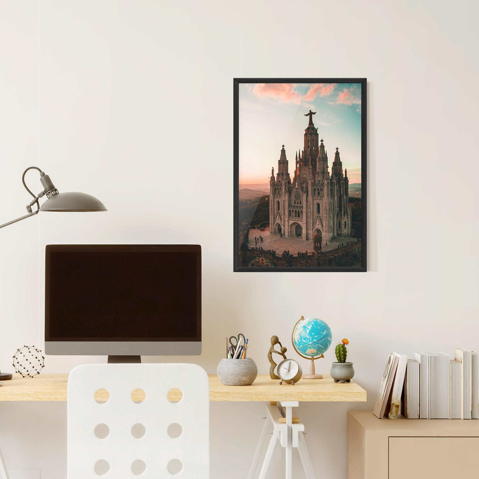 Poster Înrămat Tibidabo Barcelona mockup 6