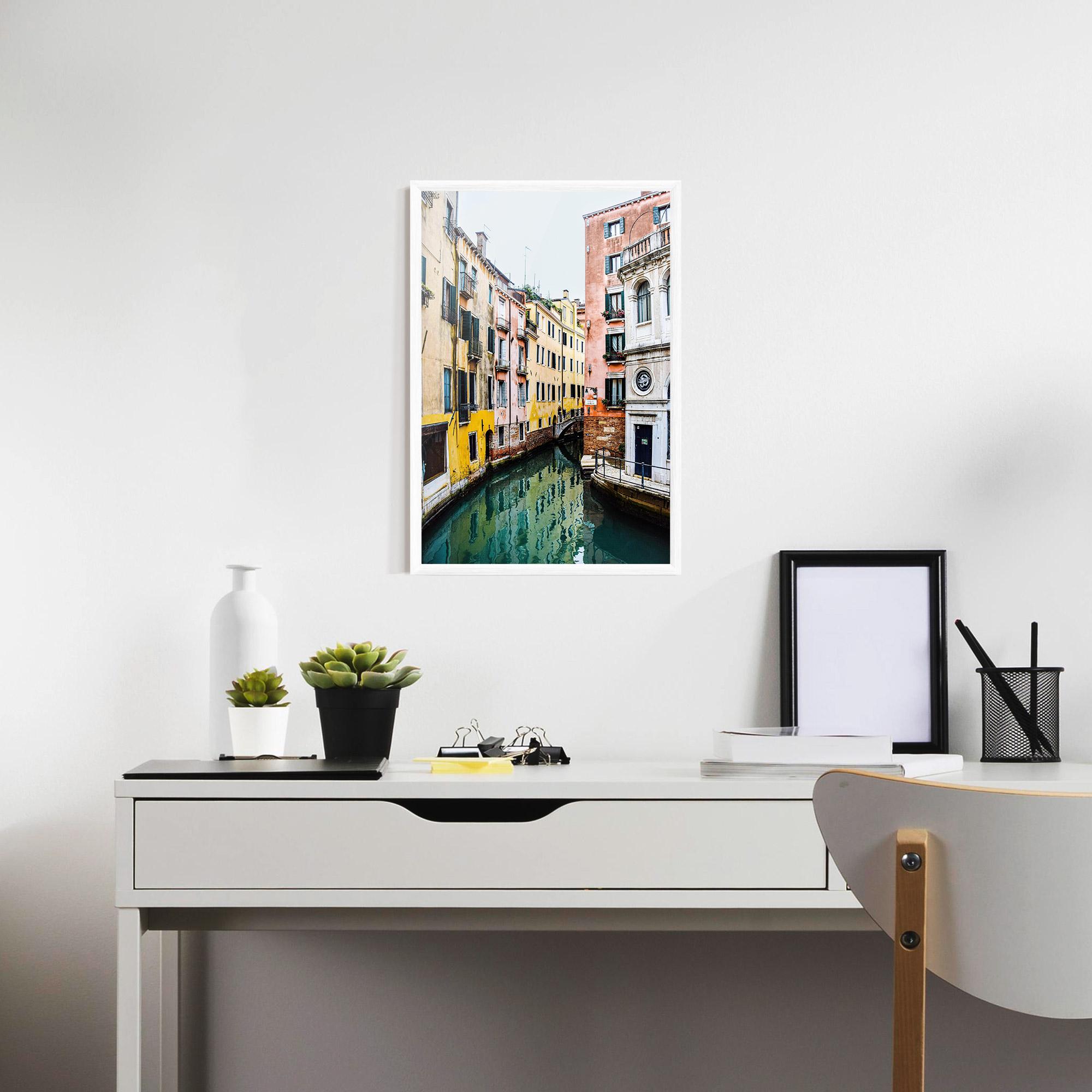 Poster Înrămat Colorful Water Building mockup 7