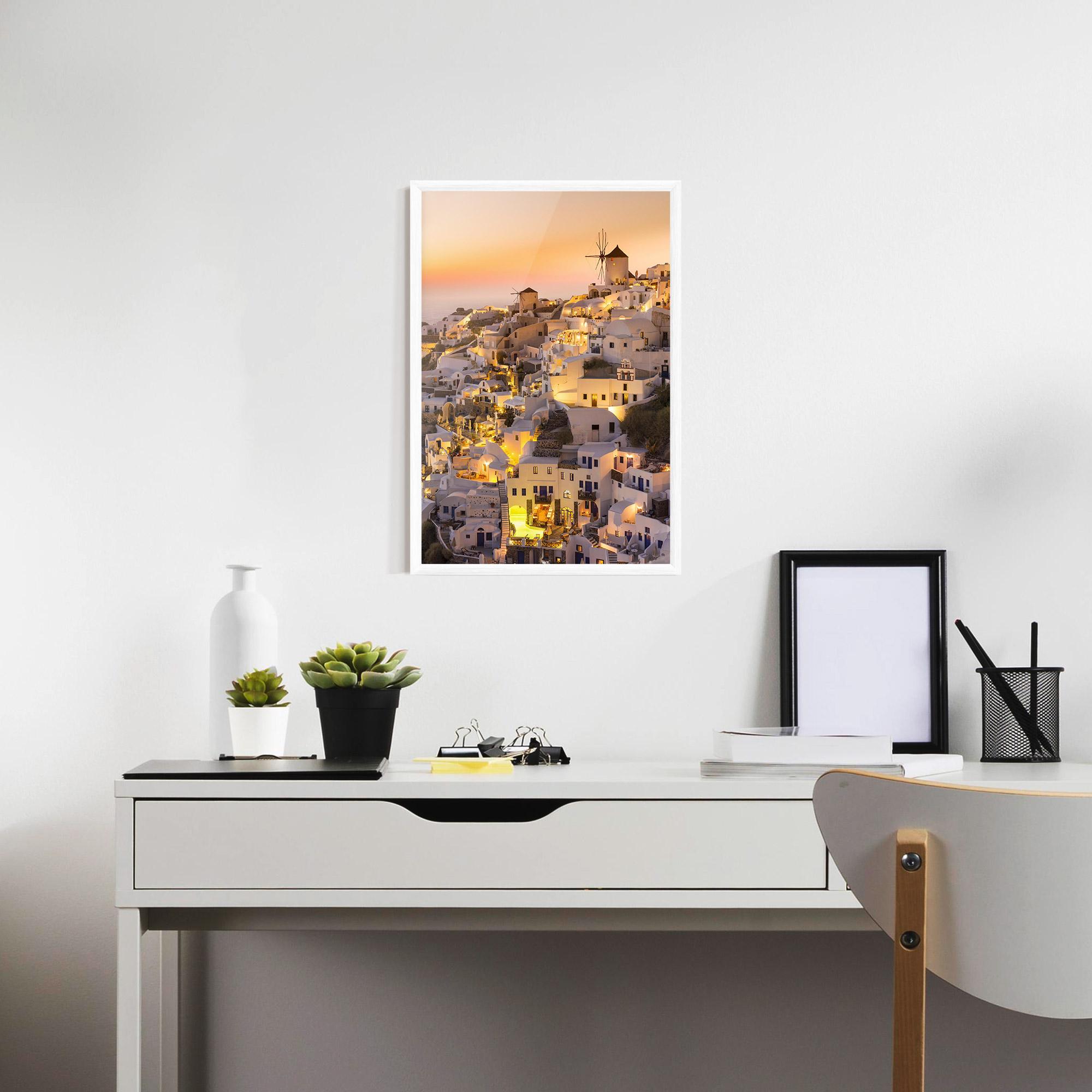 Poster Înrămat Santorini Greece mockup 7