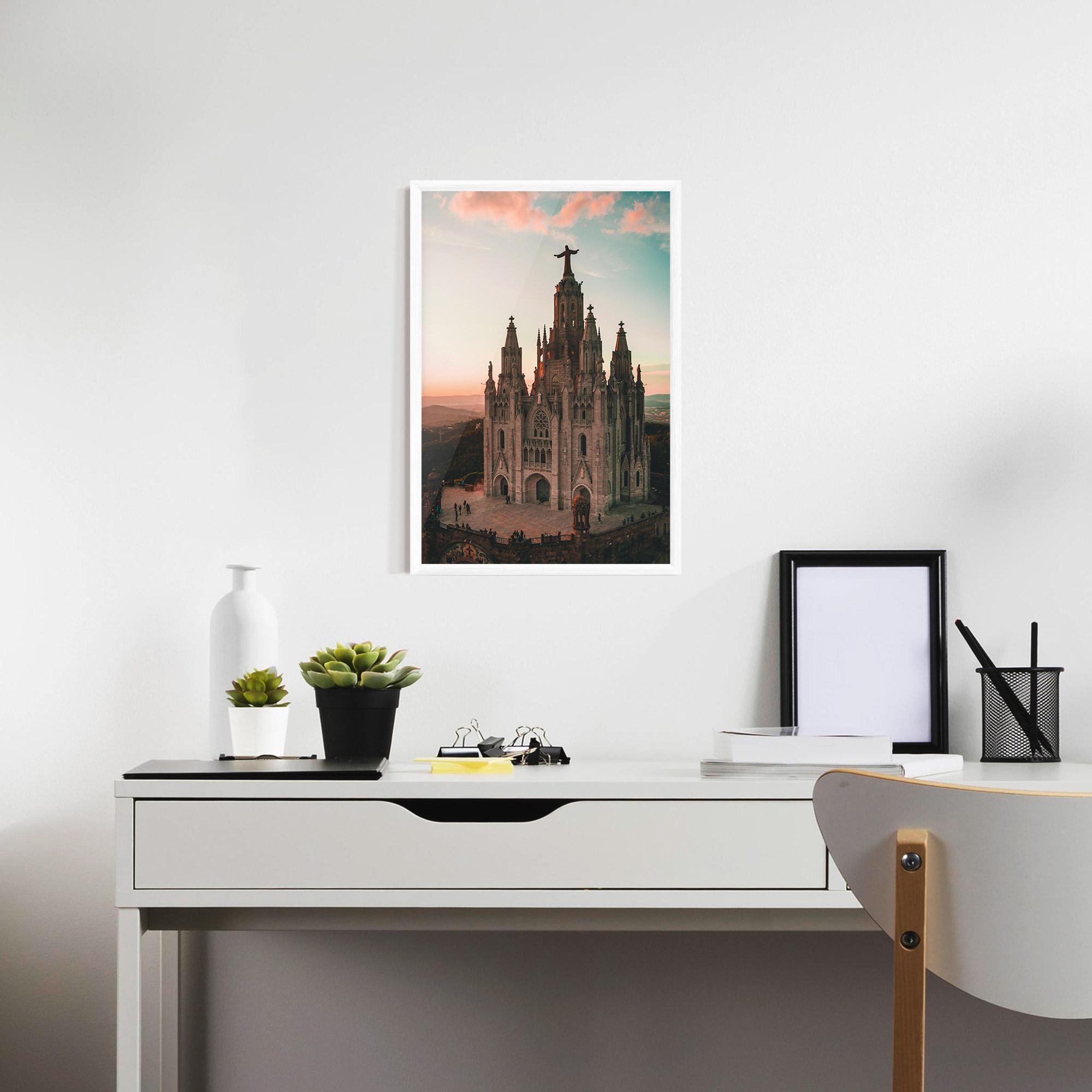Poster Înrămat Tibidabo Barcelona mockup 7