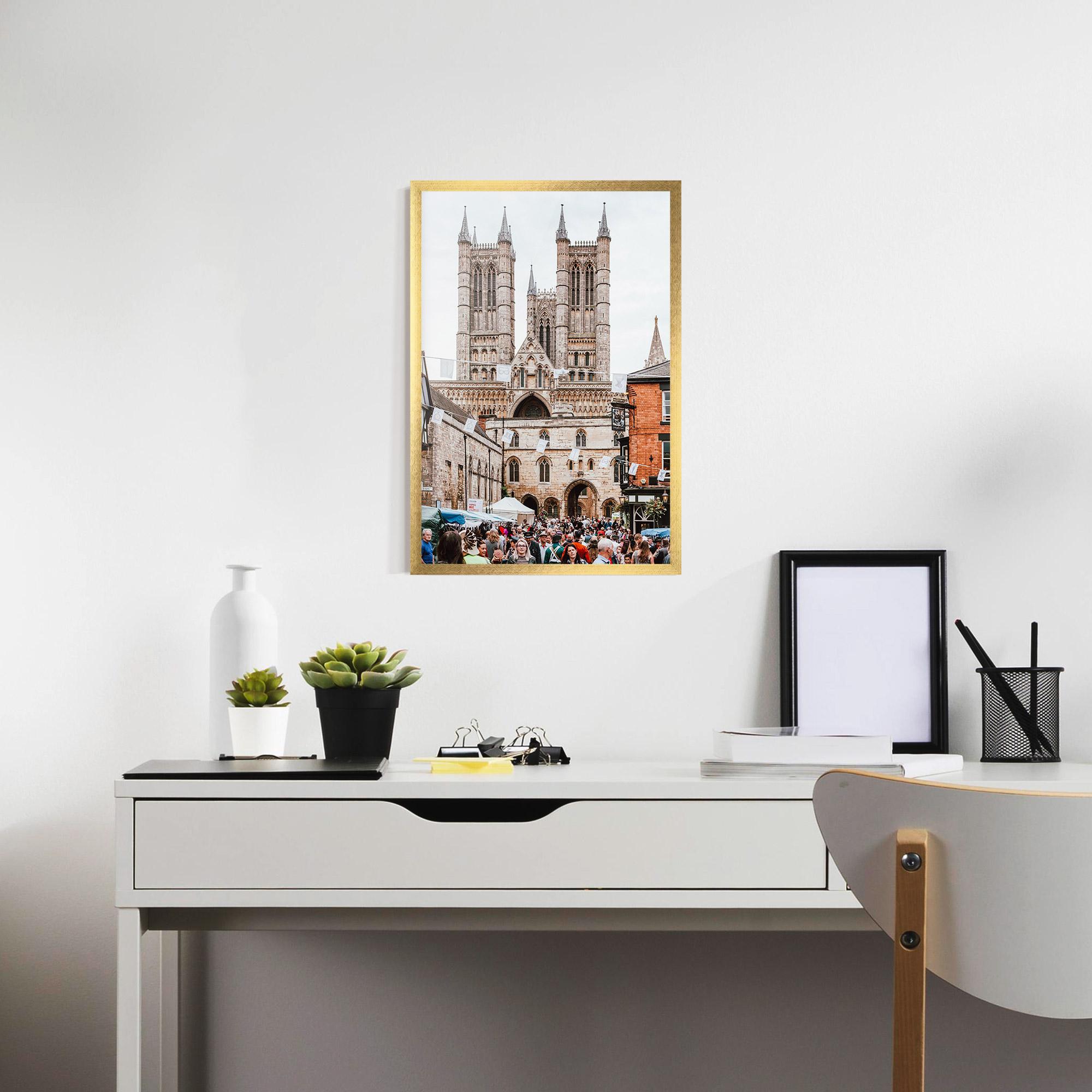 Poster Înrămat Lincoln Cathedral mockup 7