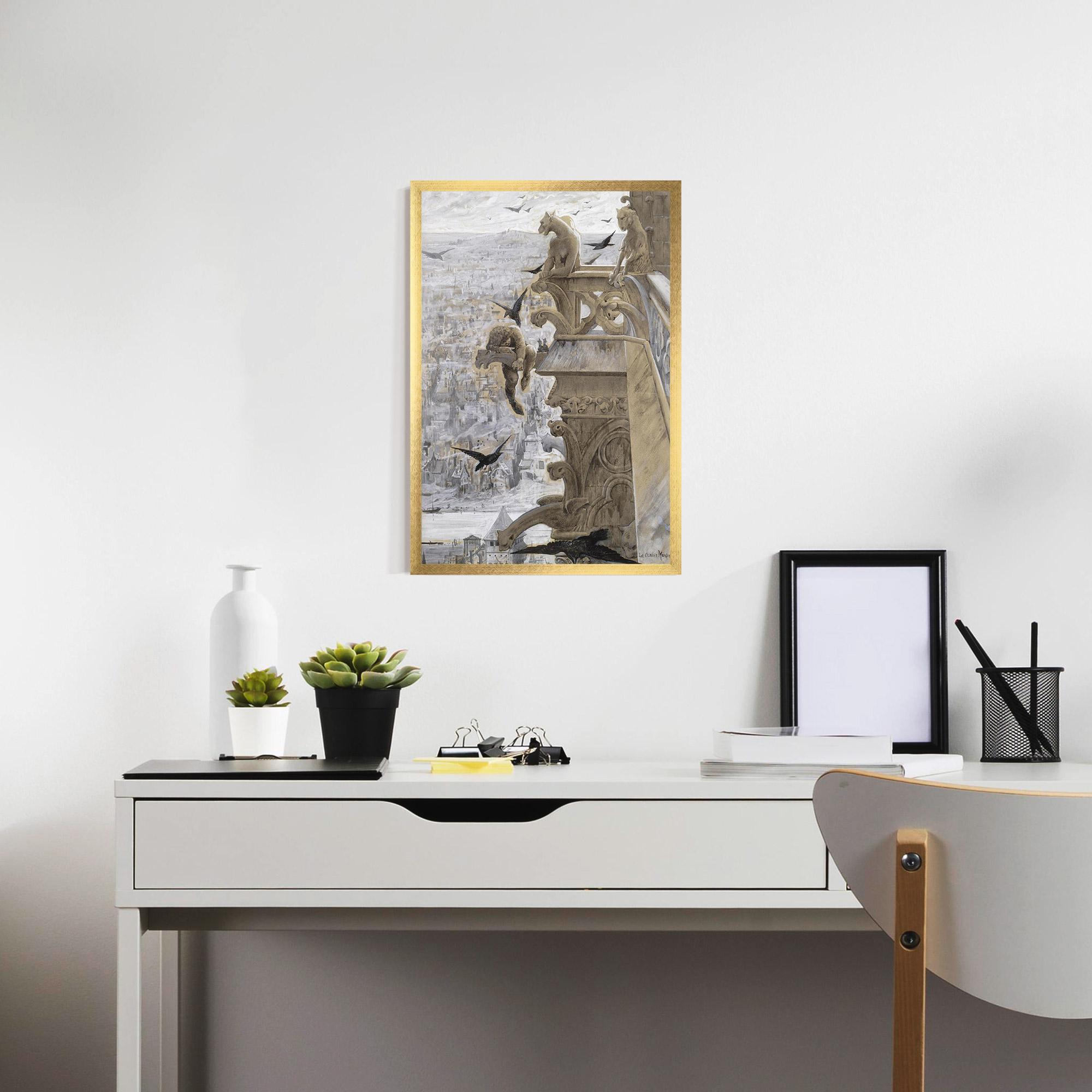 Poster Înrămat Notre Dame mockup 7