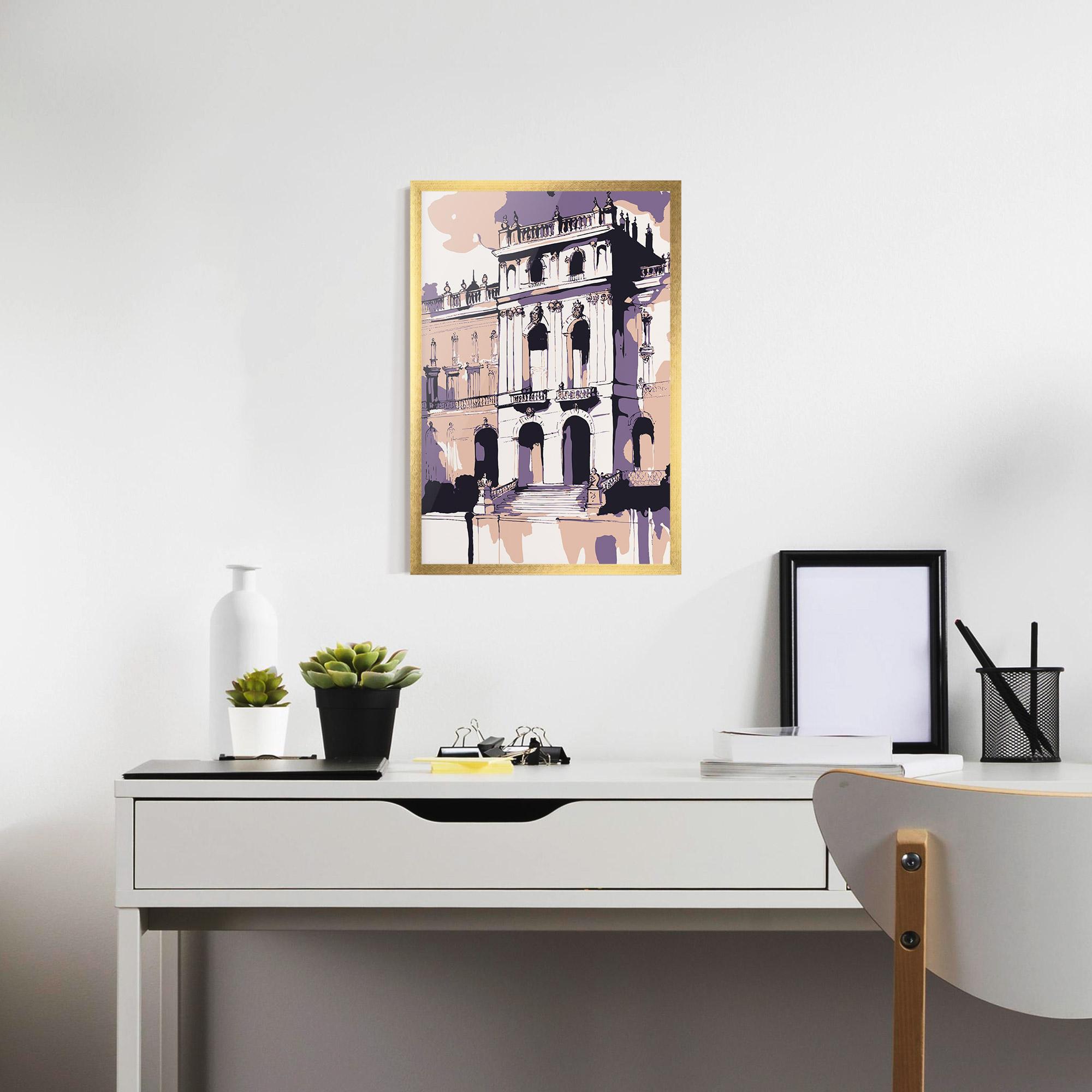 Poster Înrămat Palace Of Versailles Art mockup 7