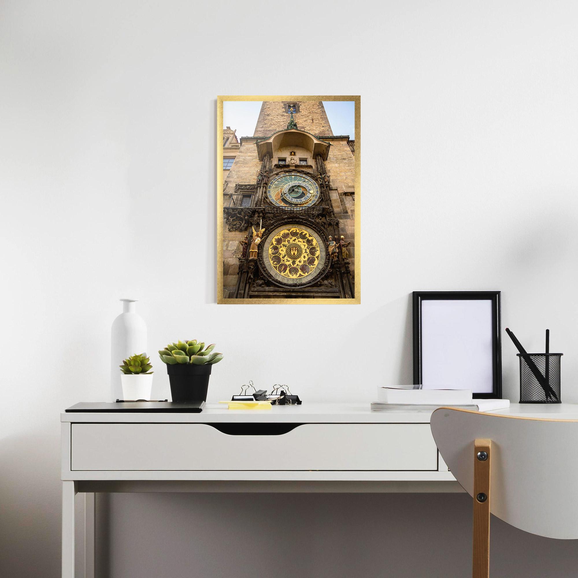 Poster Înrămat Prague Clock mockup 7