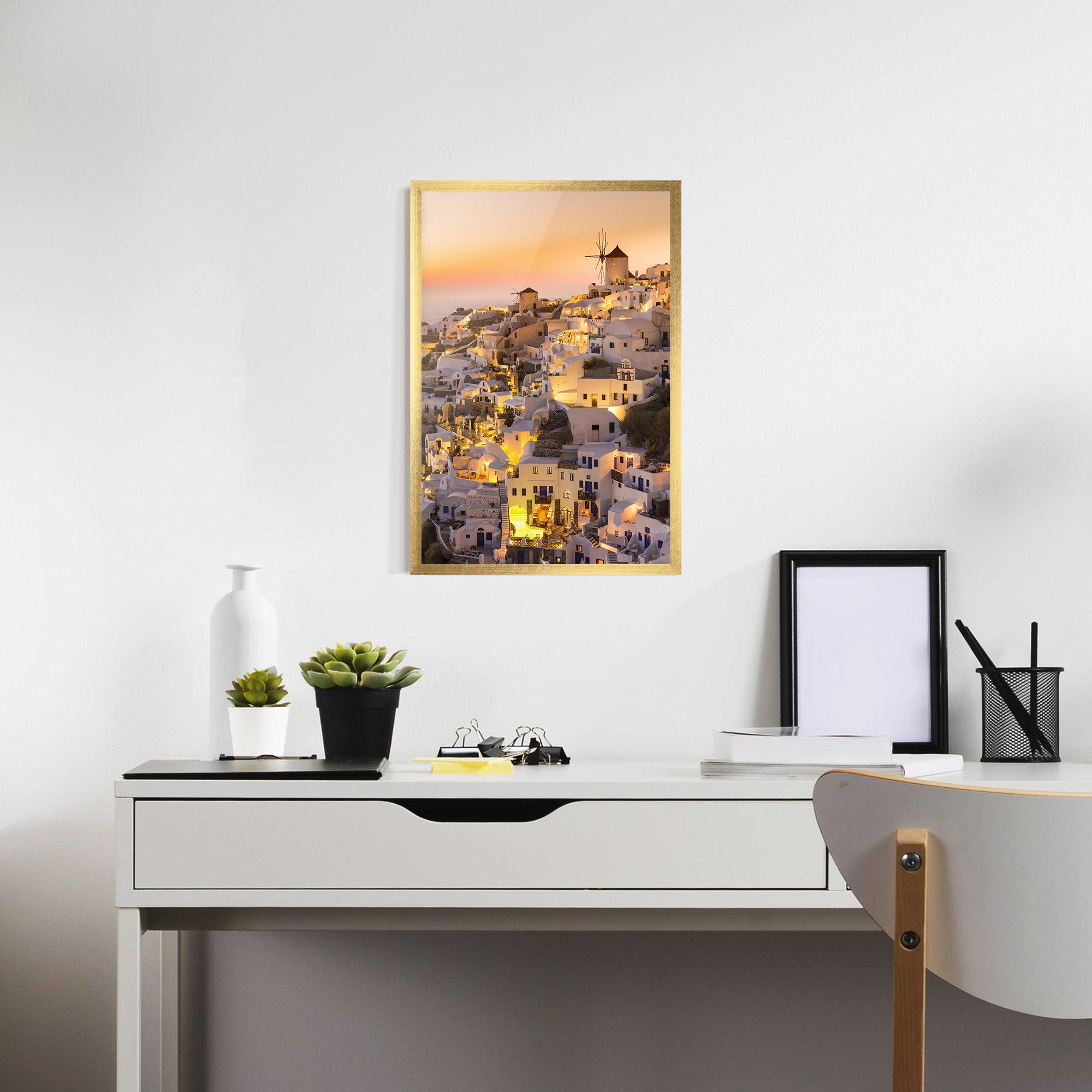 Poster Înrămat Santorini Greece mockup 7