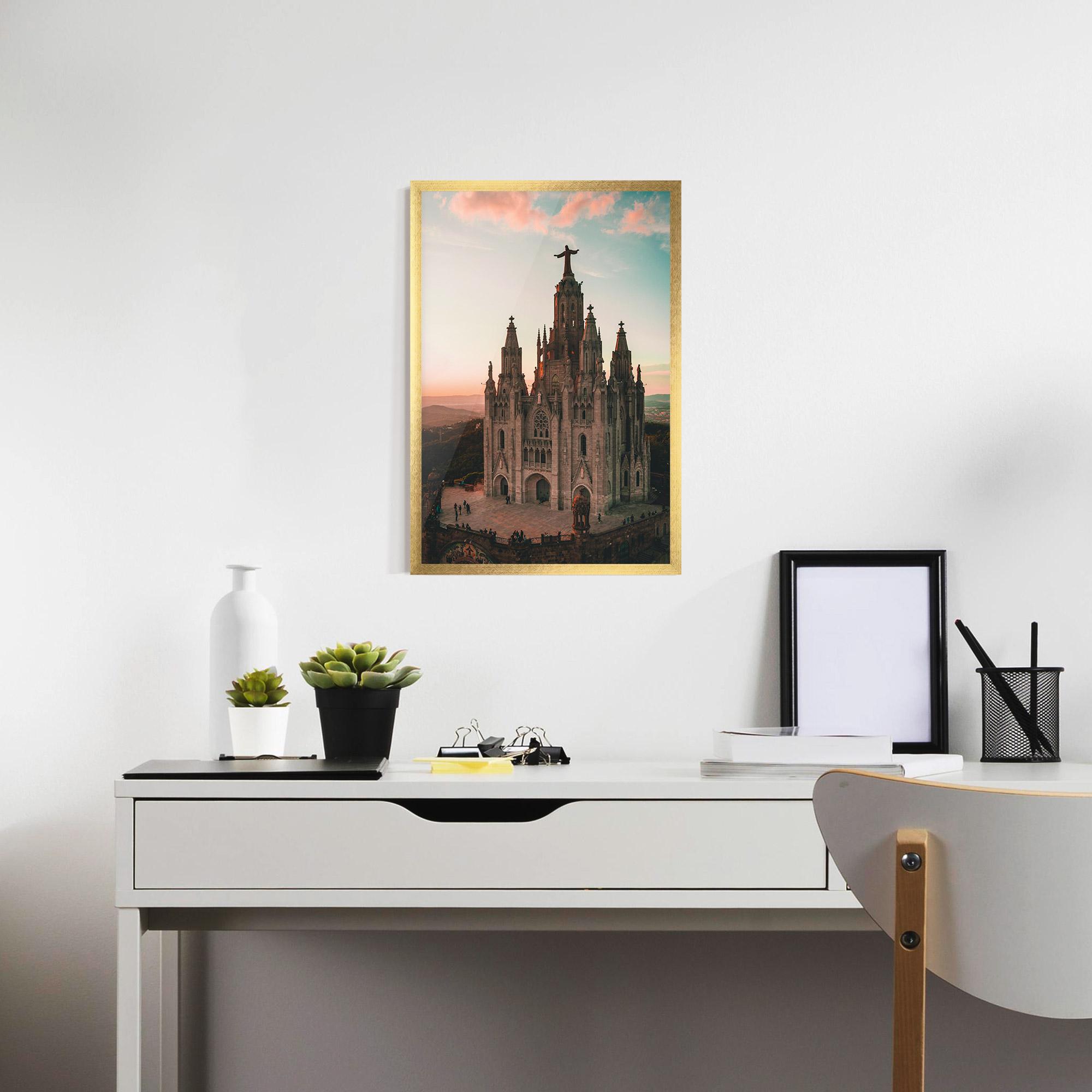 Poster Înrămat Tibidabo Barcelona mockup 7